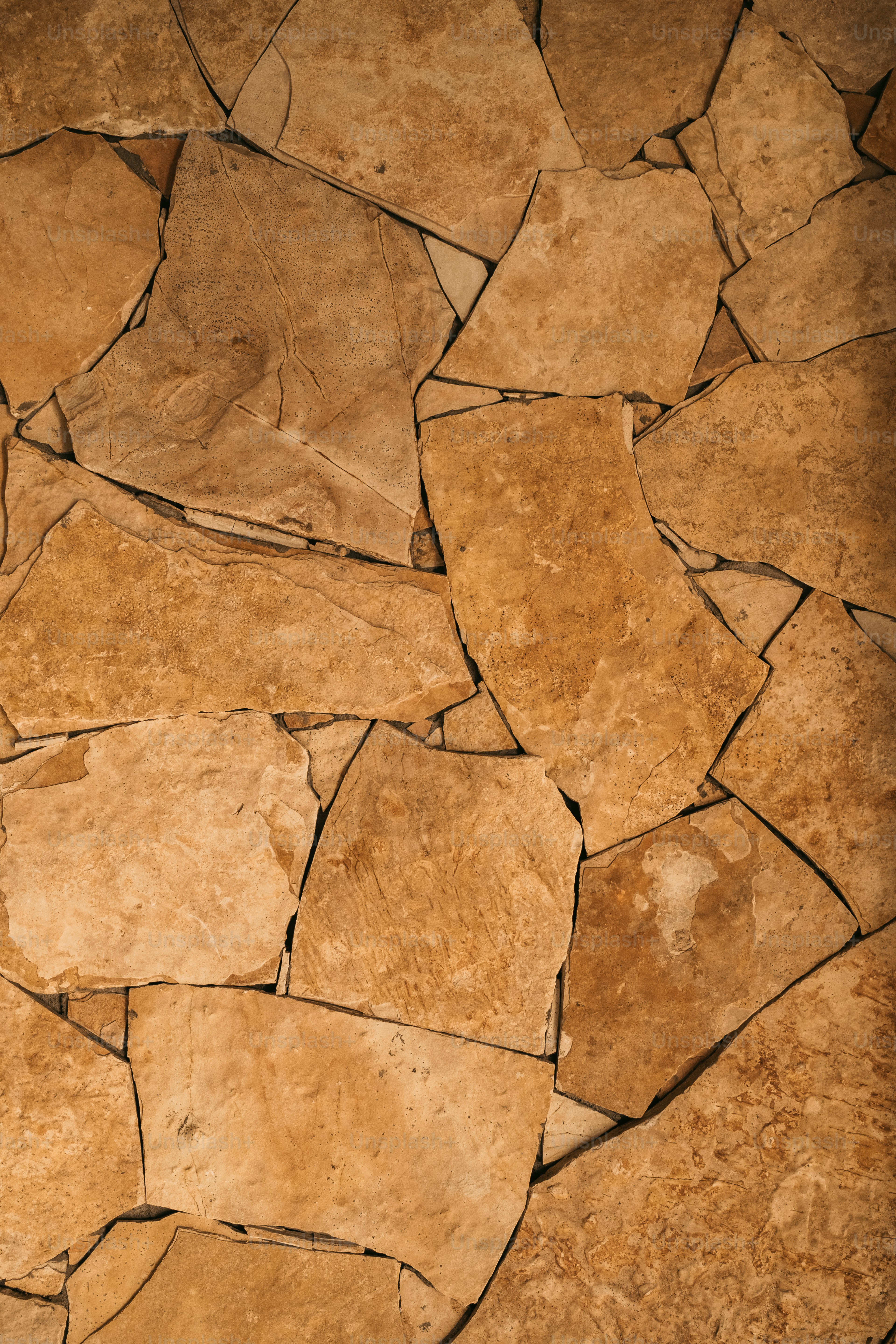 岩でできた壁のクローズアップ