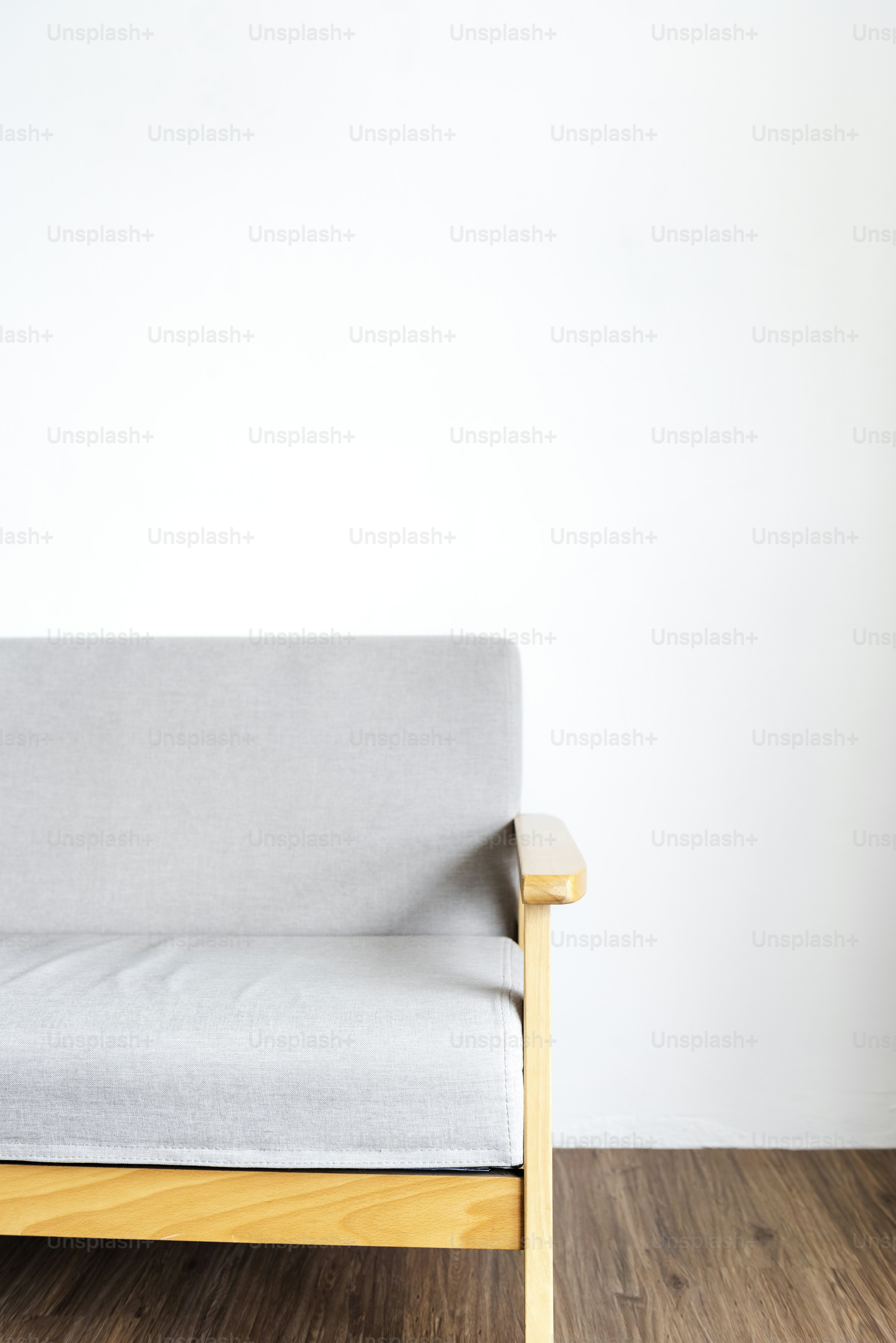 Couch in the living room minimal design