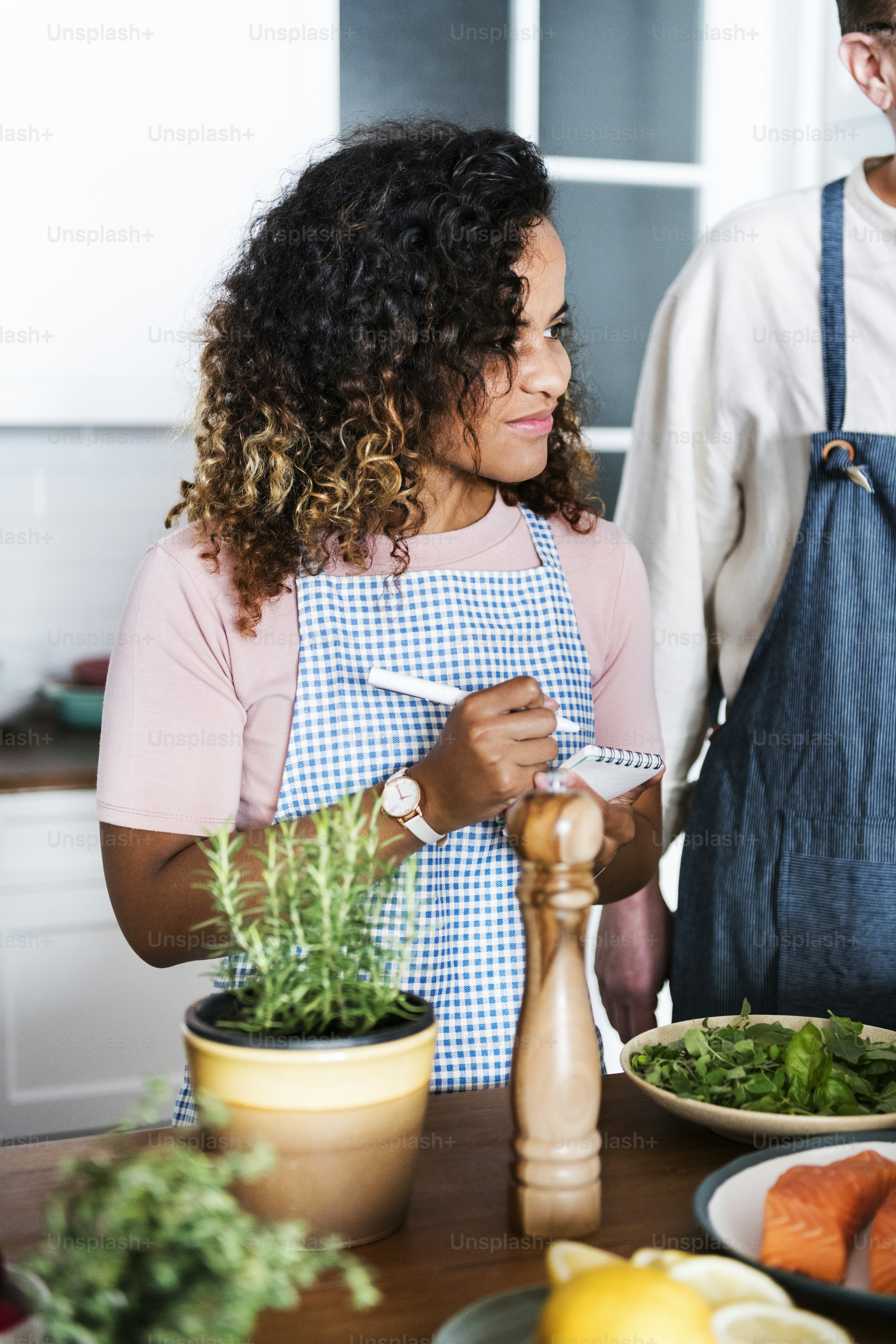 Diverse people joining cooking class