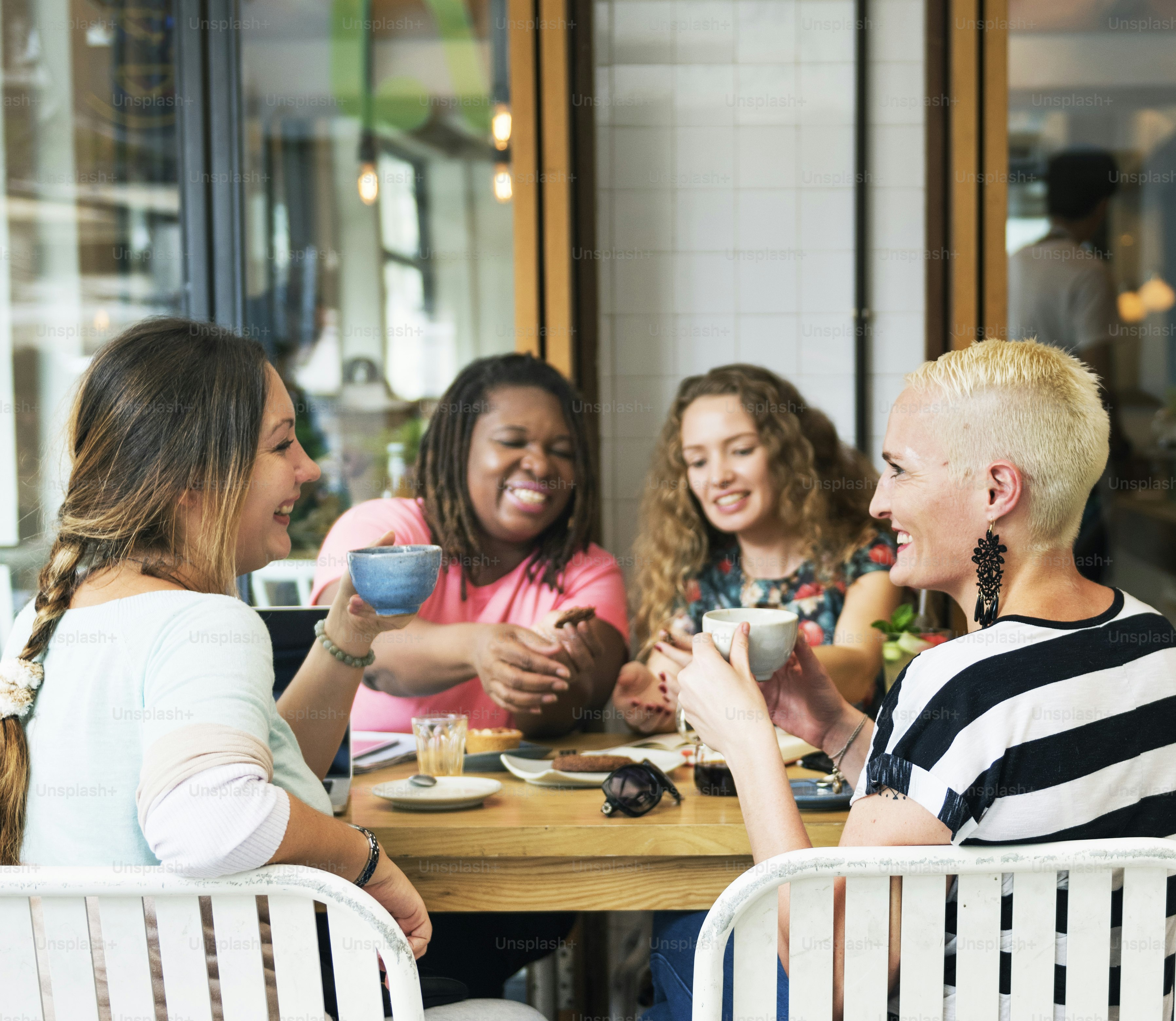 Young Woman Drinking Coffee Concept