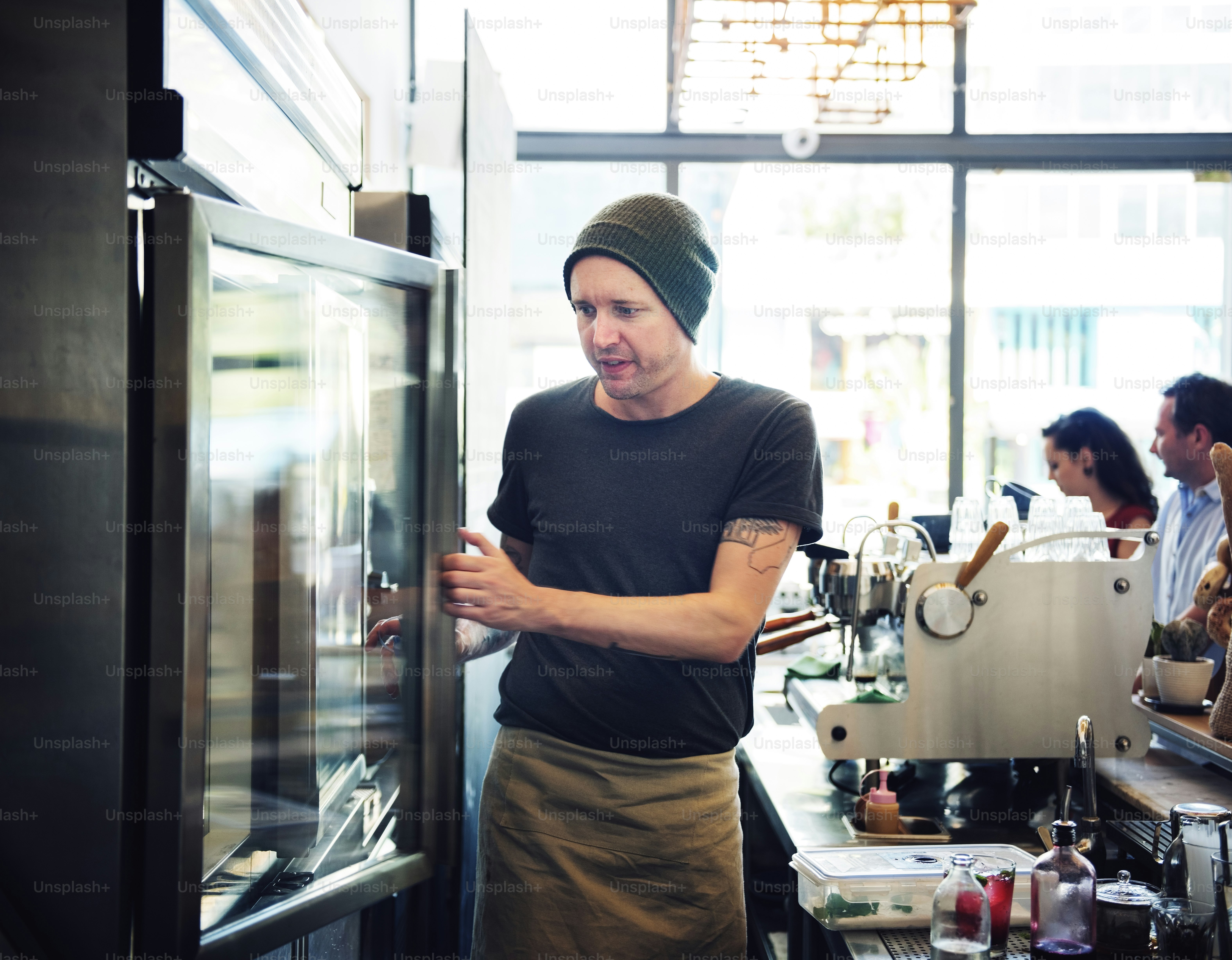 Coffee Shop Bar Counter Cafe Restaurant Relaxation Concept