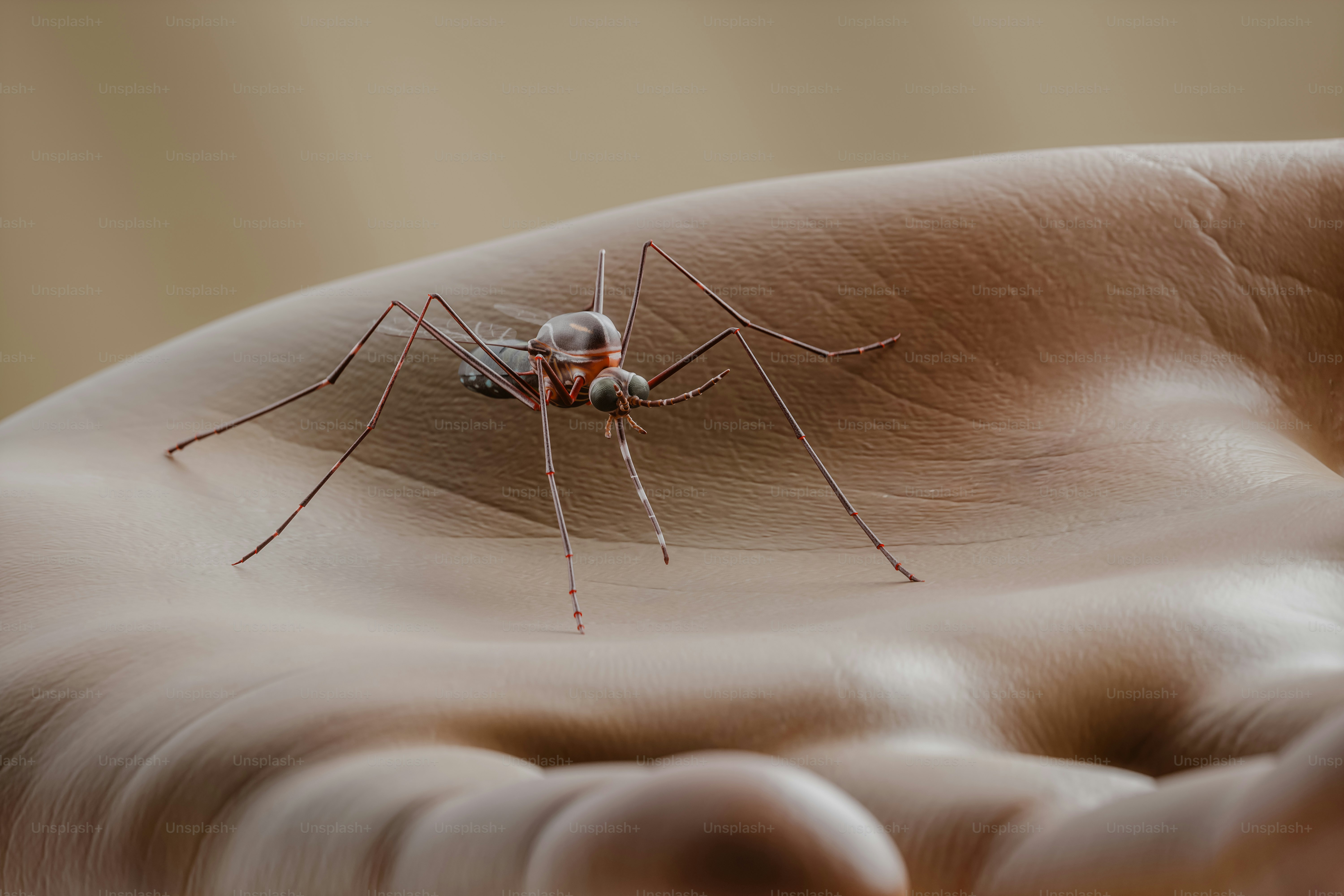 A close up of a spider on a human hand