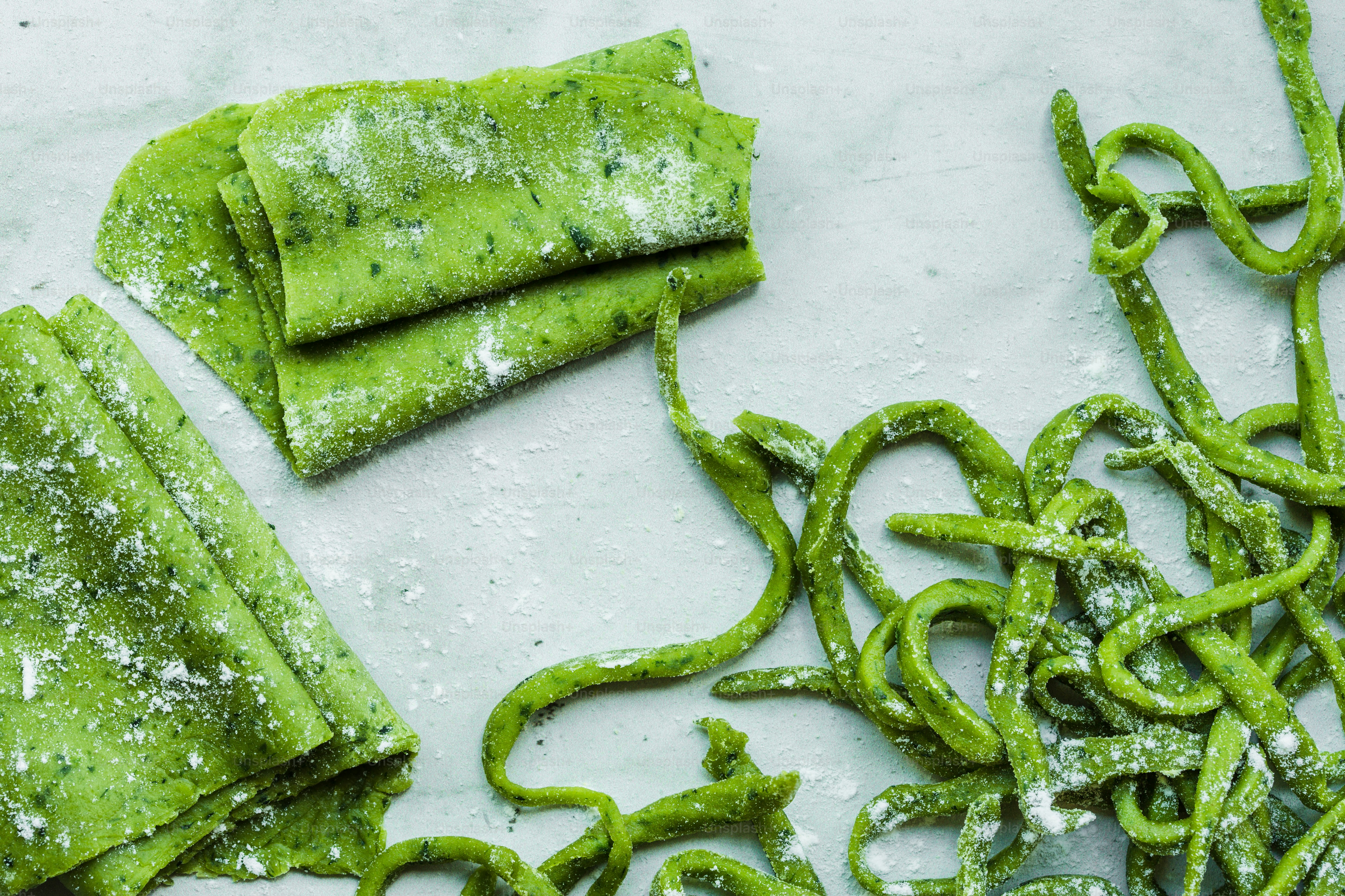 A bunch of food that is on a table