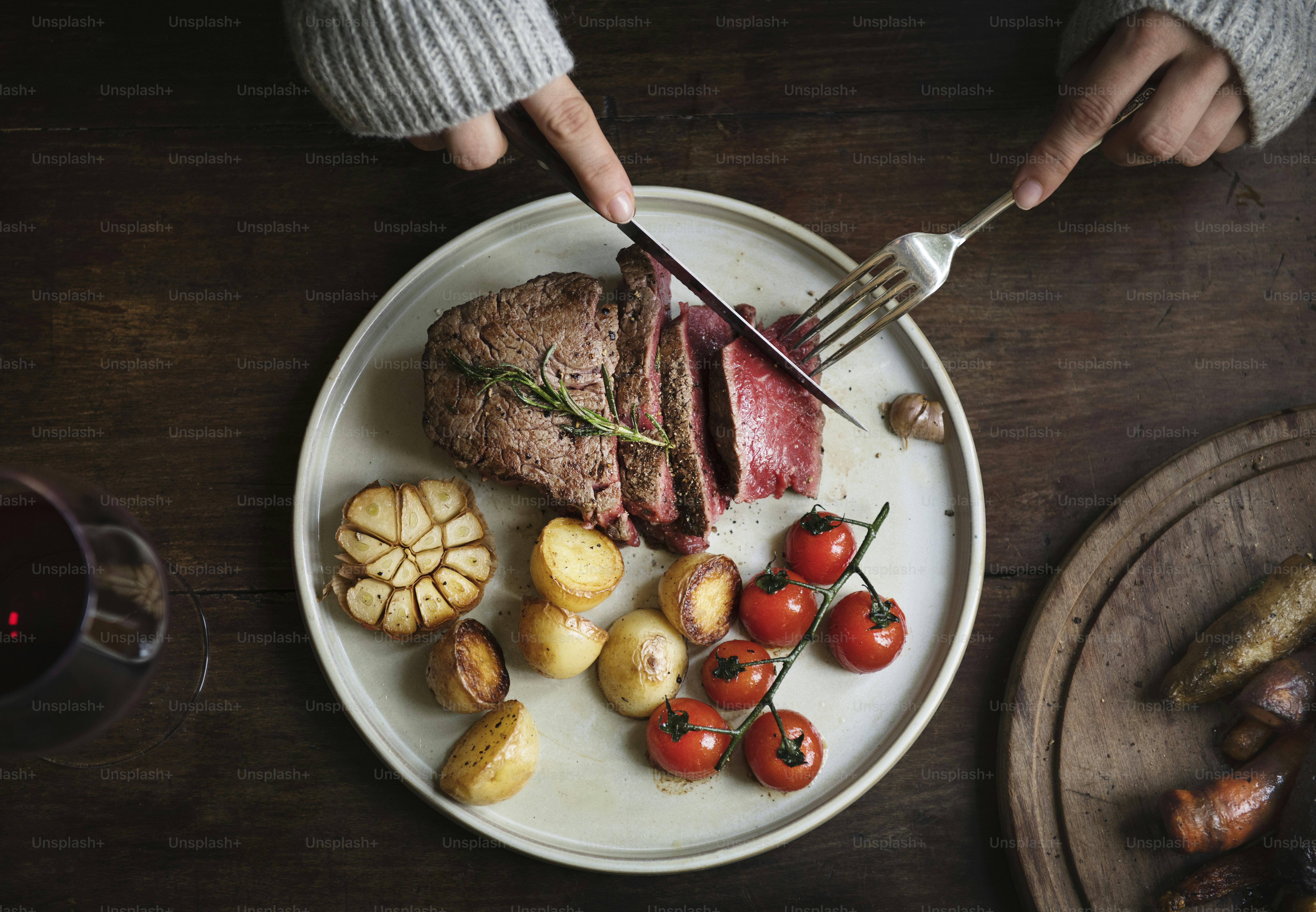 Gros plan d’une découpe d’un filet, steak, photographie culinaire, idée de recette