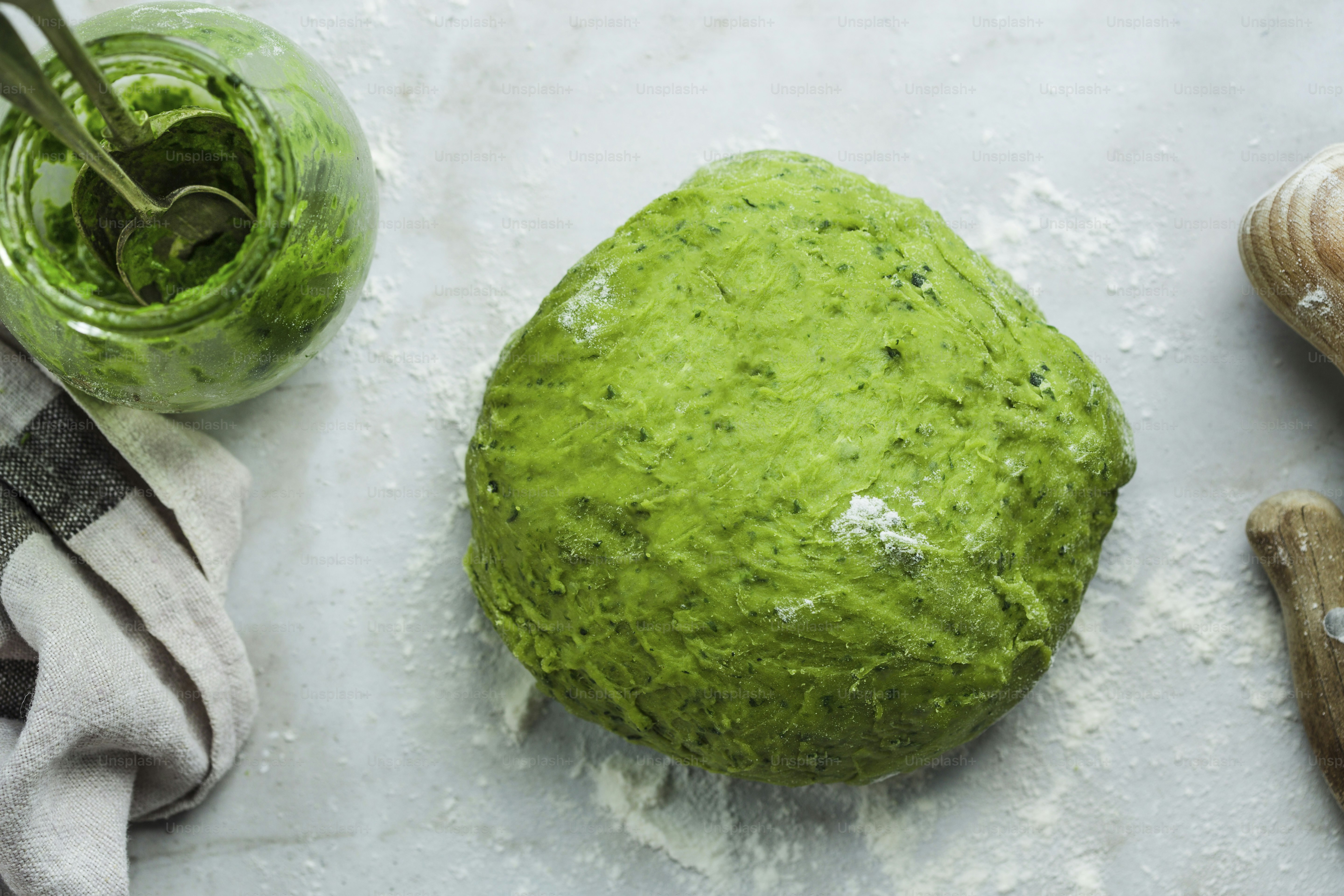 A close up of a doughnut on a table