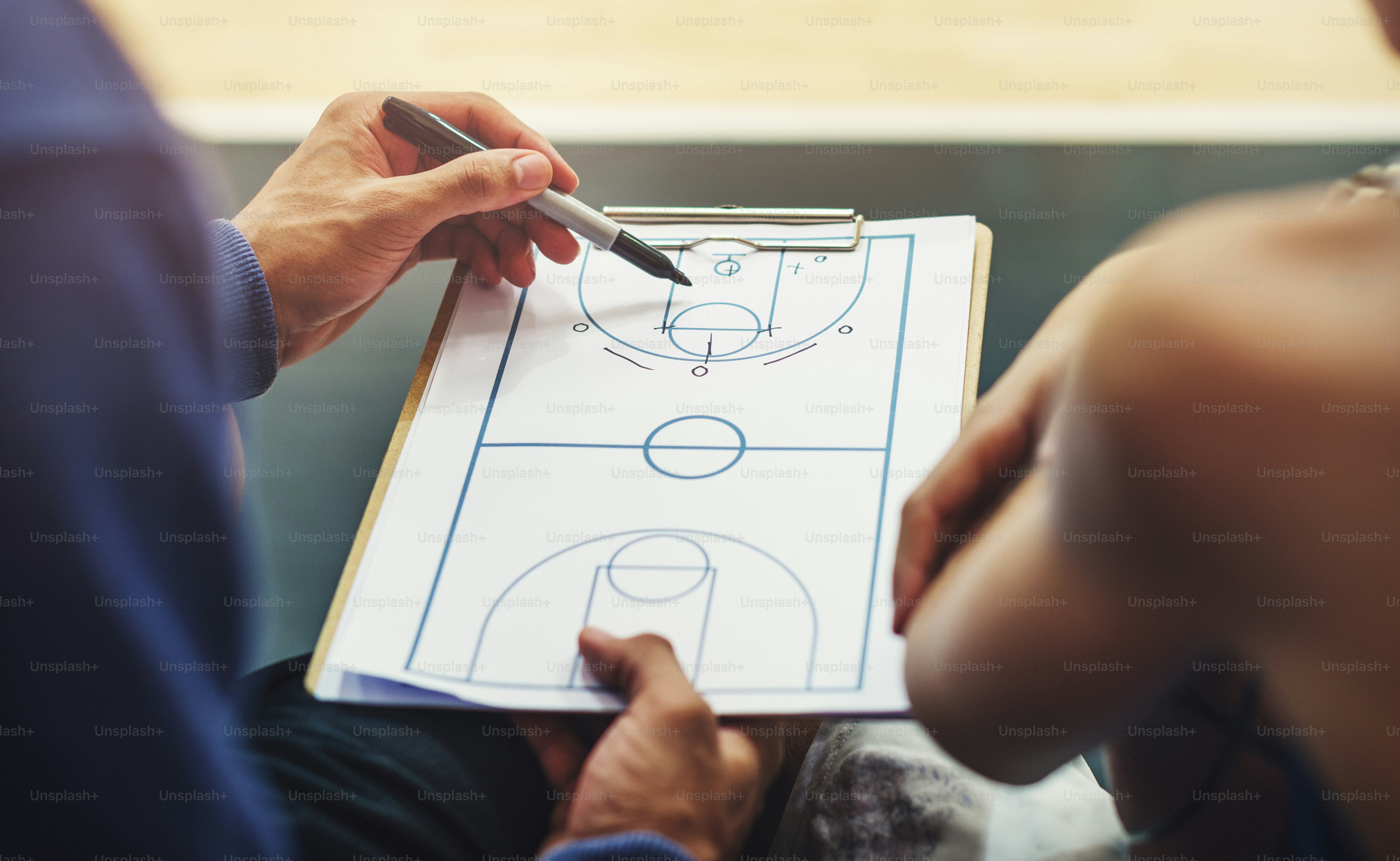 Basketball Player Sport Game Plan Tactics Concept