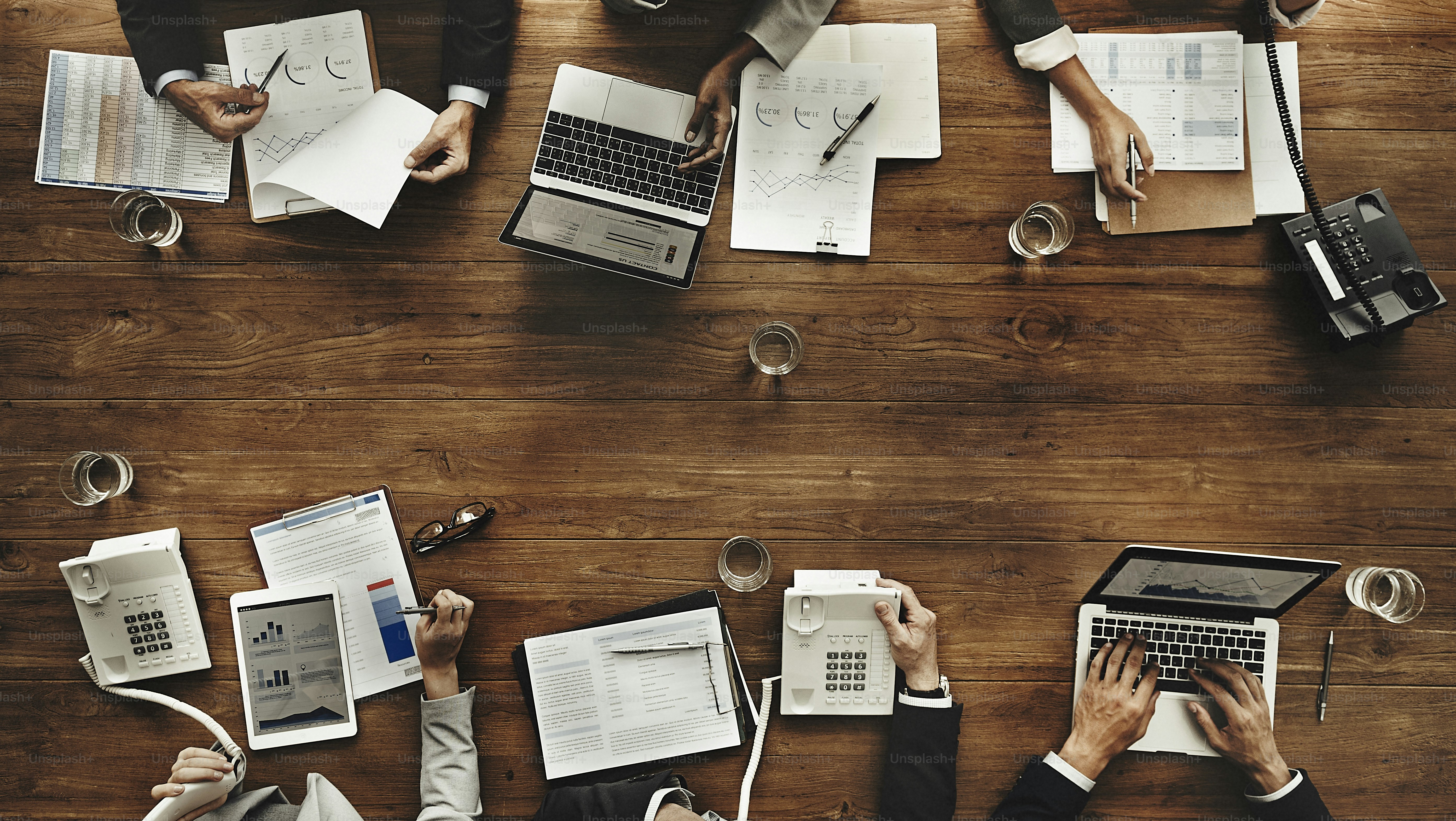 Business People Meeting Growth Success Target Economic Concept