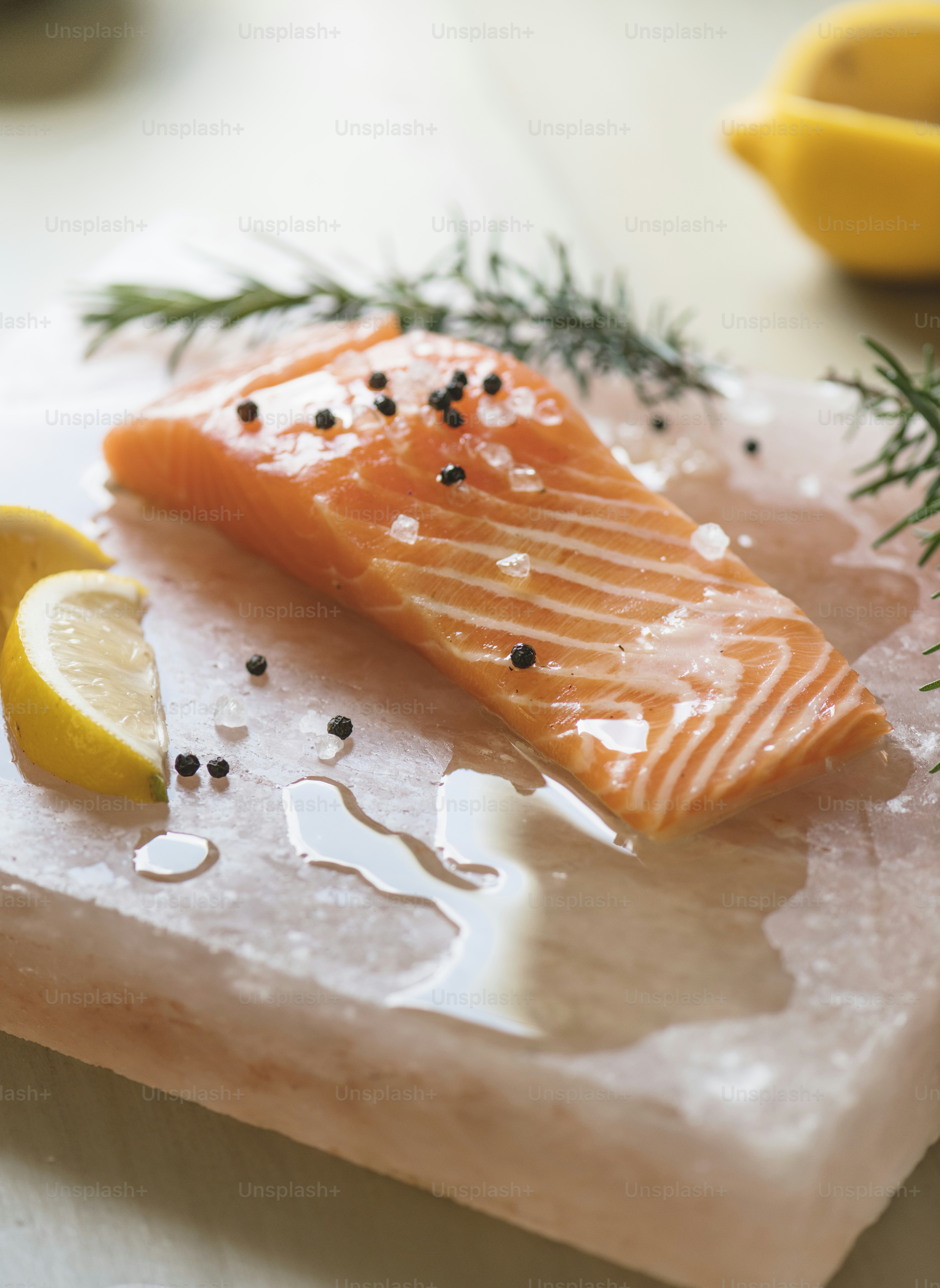 Frischer Lachs mit Thymian Food-Fotografie Rezeptidee