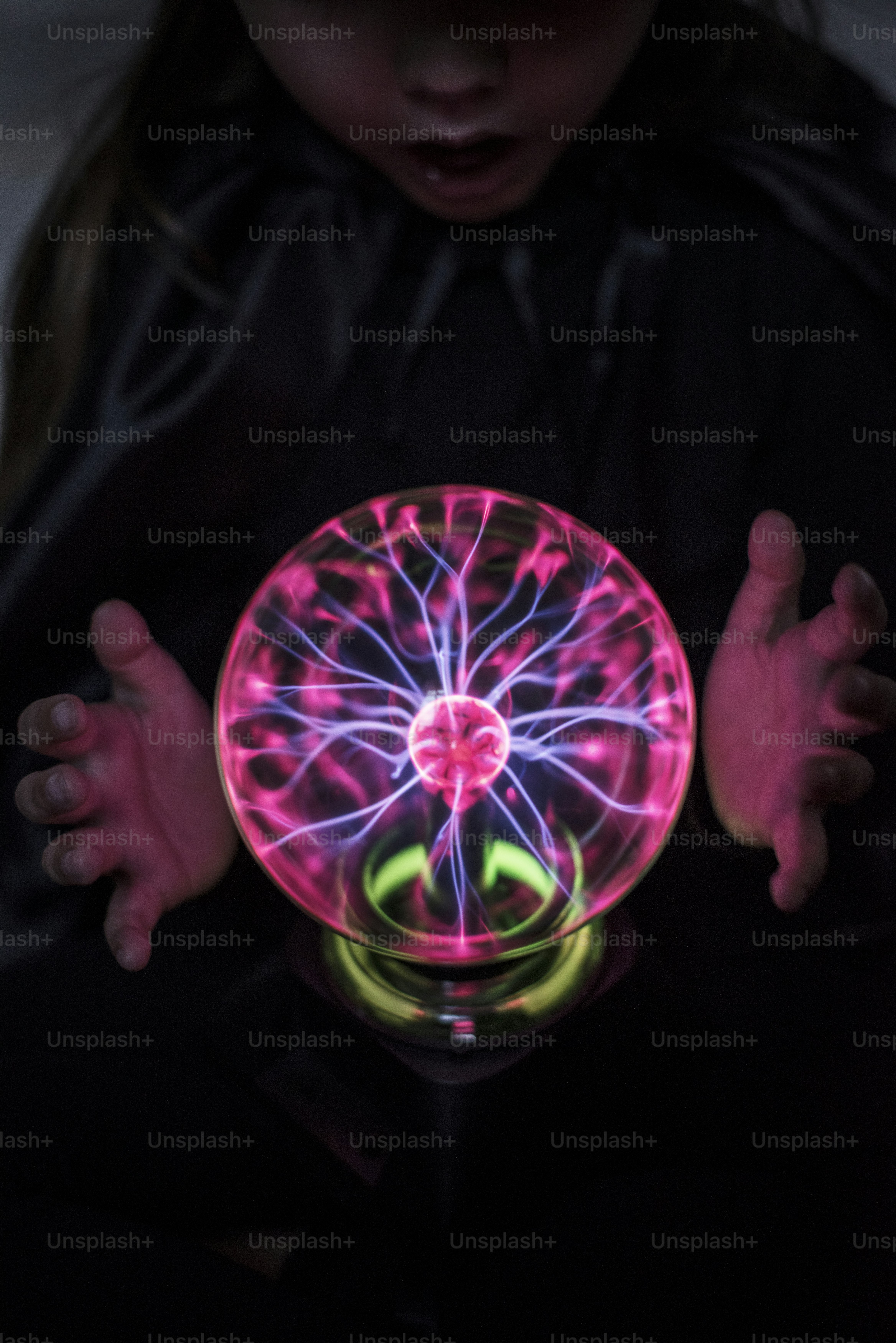 Little fortune teller with a plasma ball