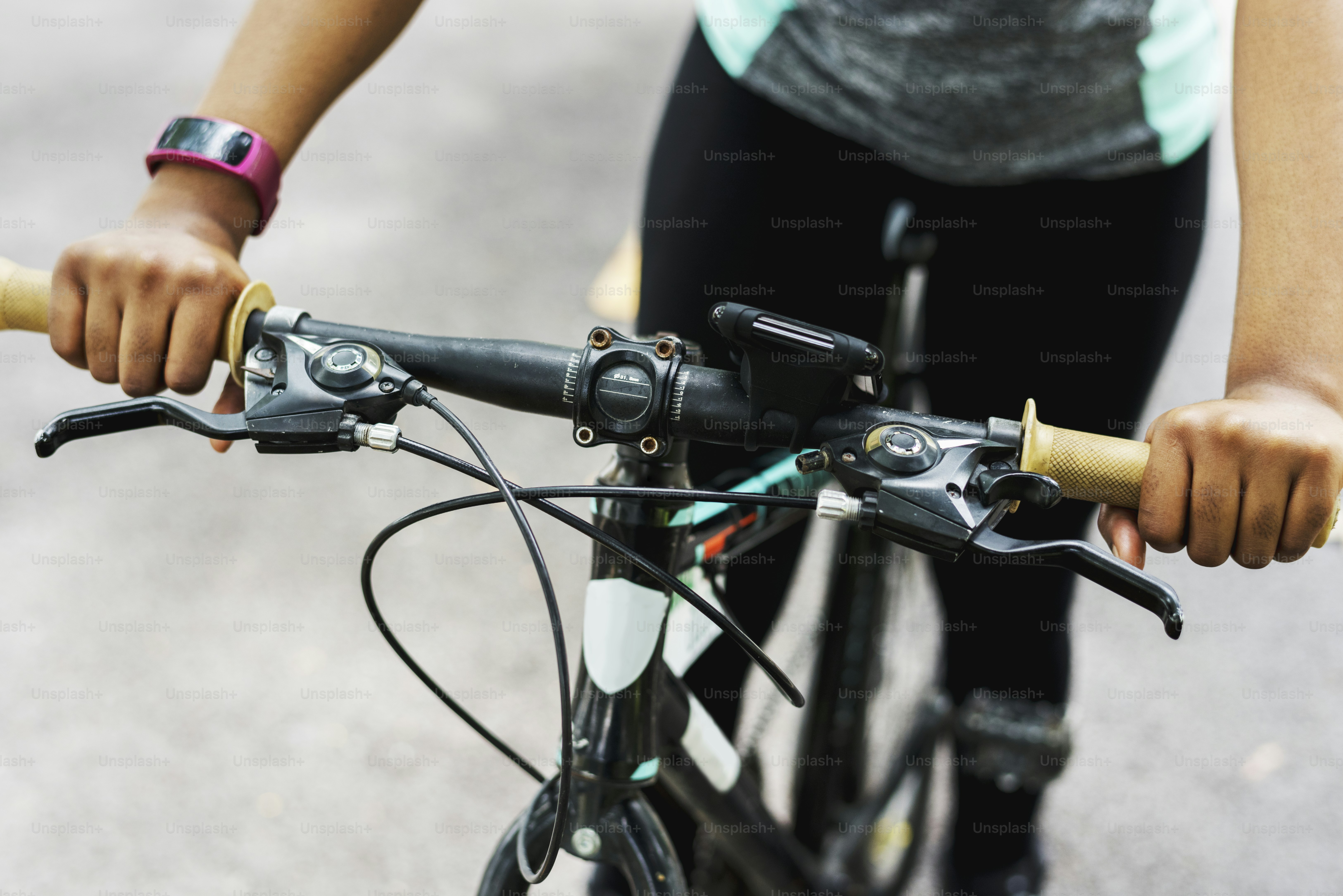 Close up of someone riding a bike