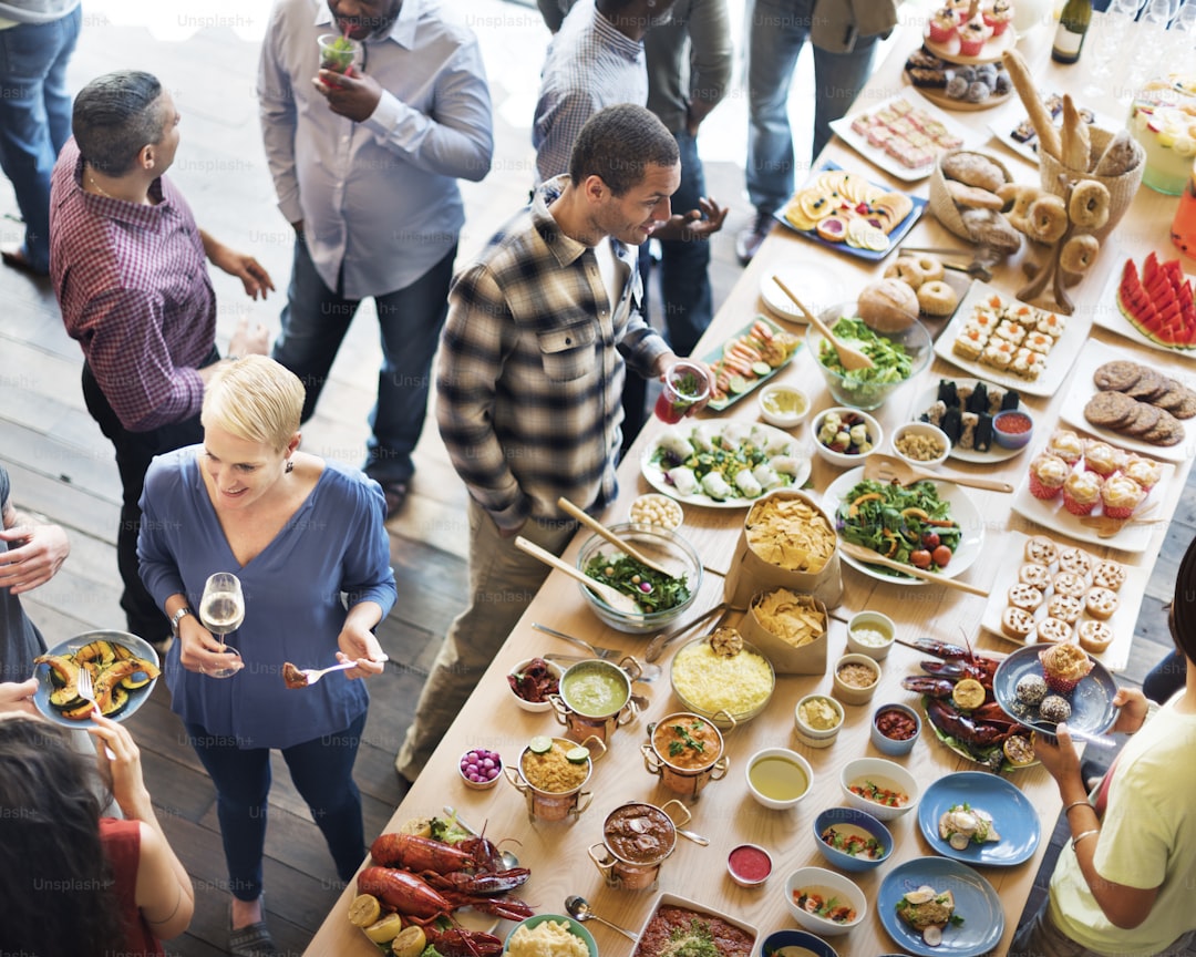 Brunch Choice Crowd Dining Food Options Eating Concept