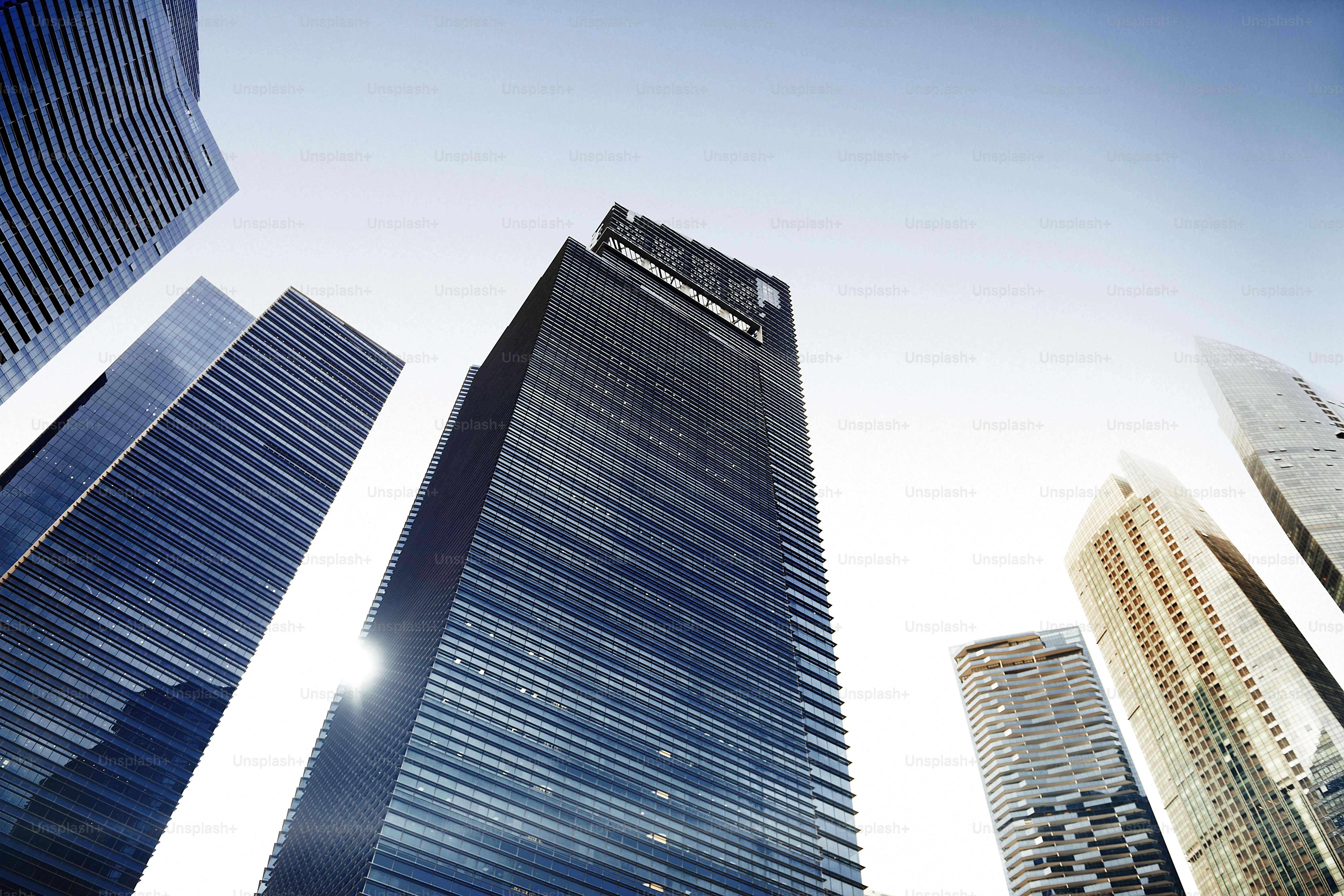 Architecture Office Building Cityscape Personal Perspective Concept