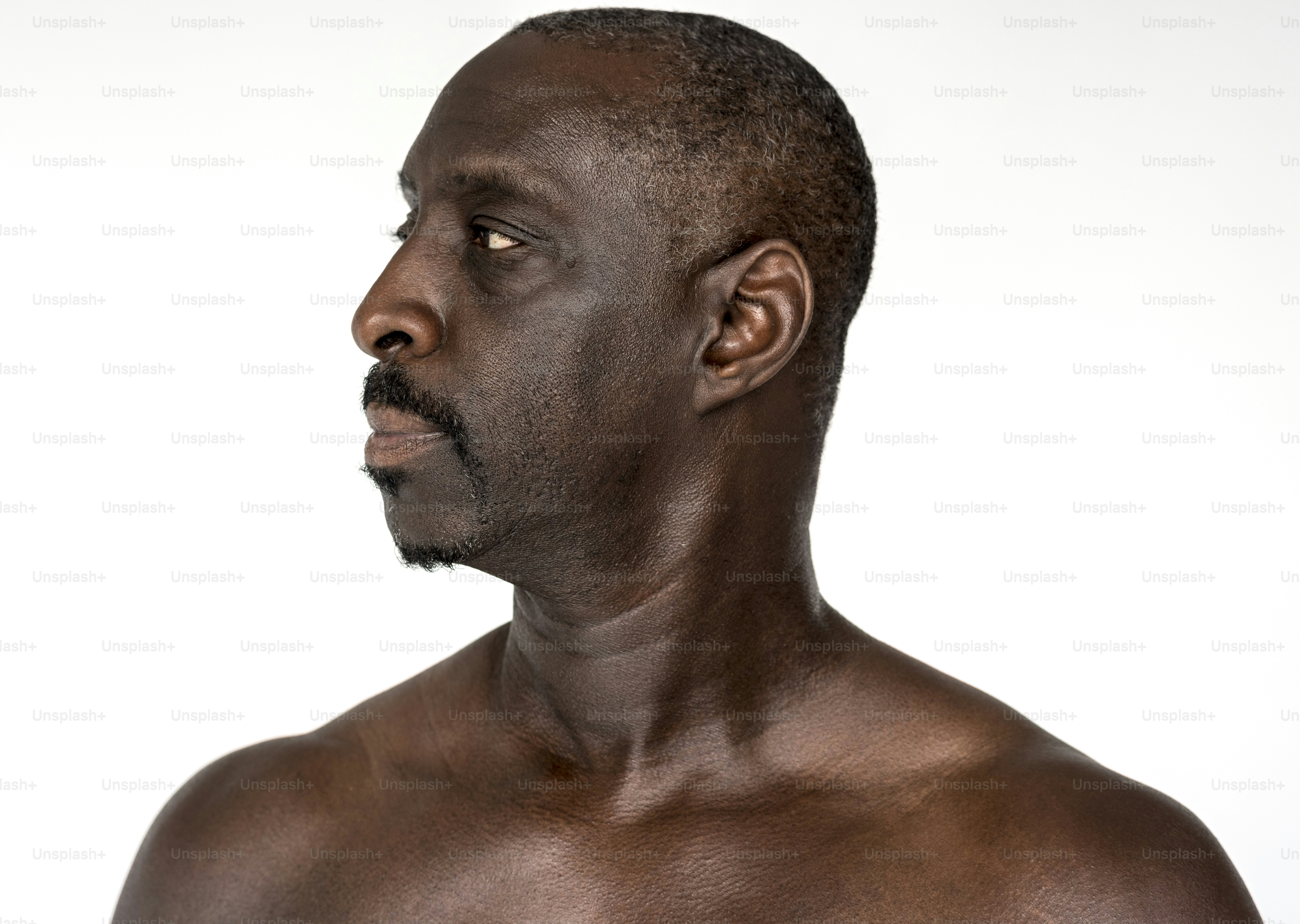 African descent man is in a shoot