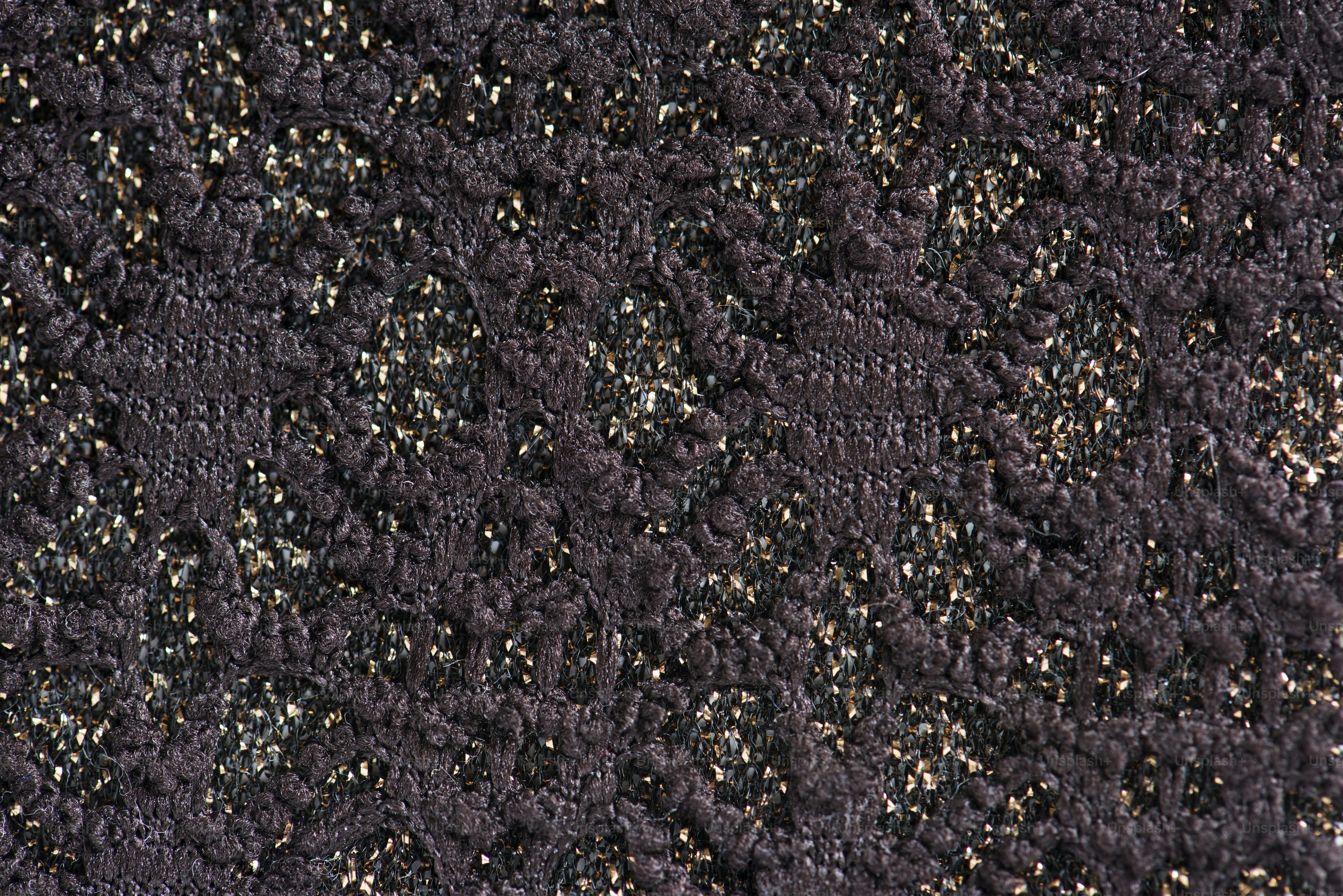 Black fabric closeup