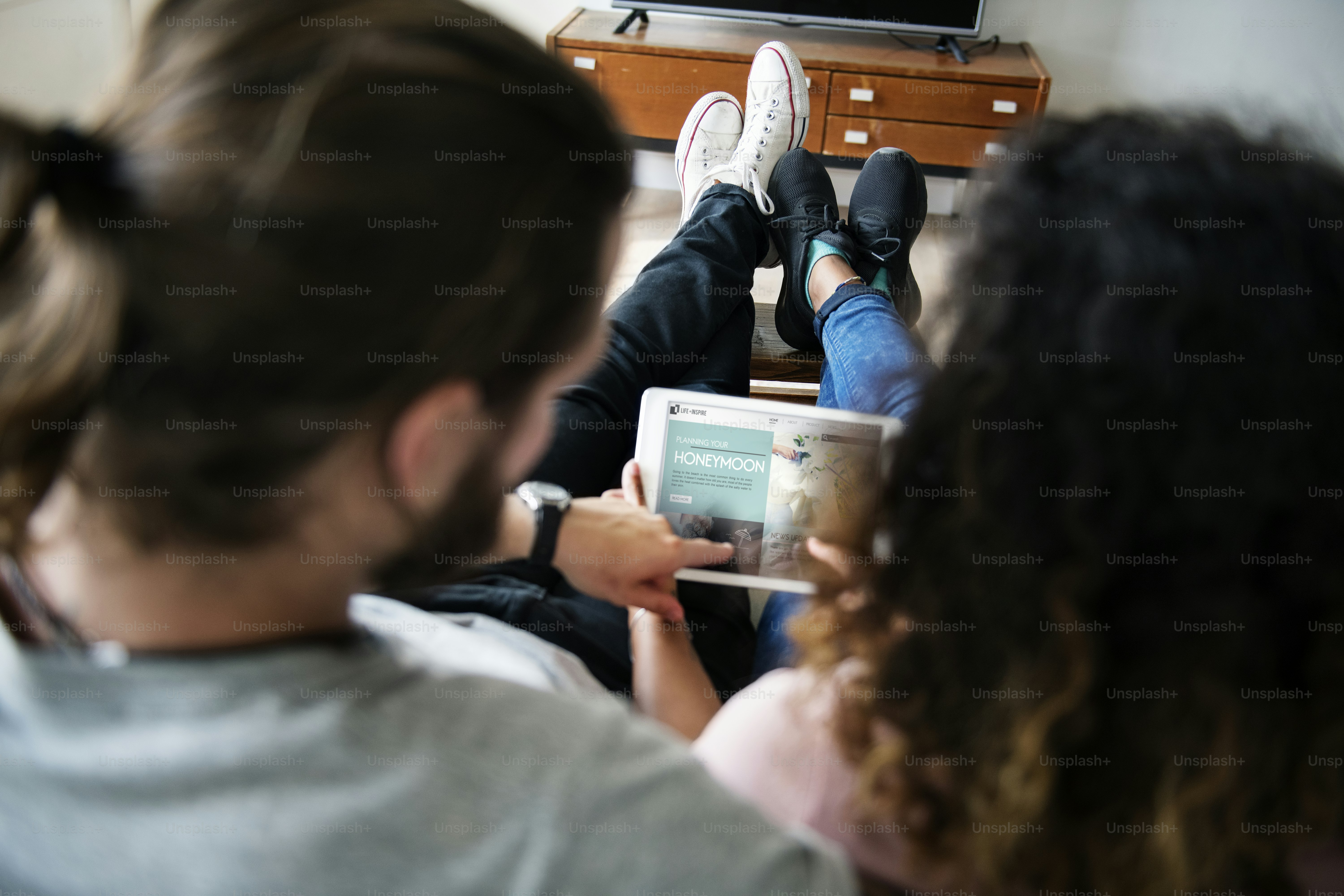 Couple relaxing at home
***This graphic on screen is derived from our own 3D generic designs. They do not infringe on any copyright design.