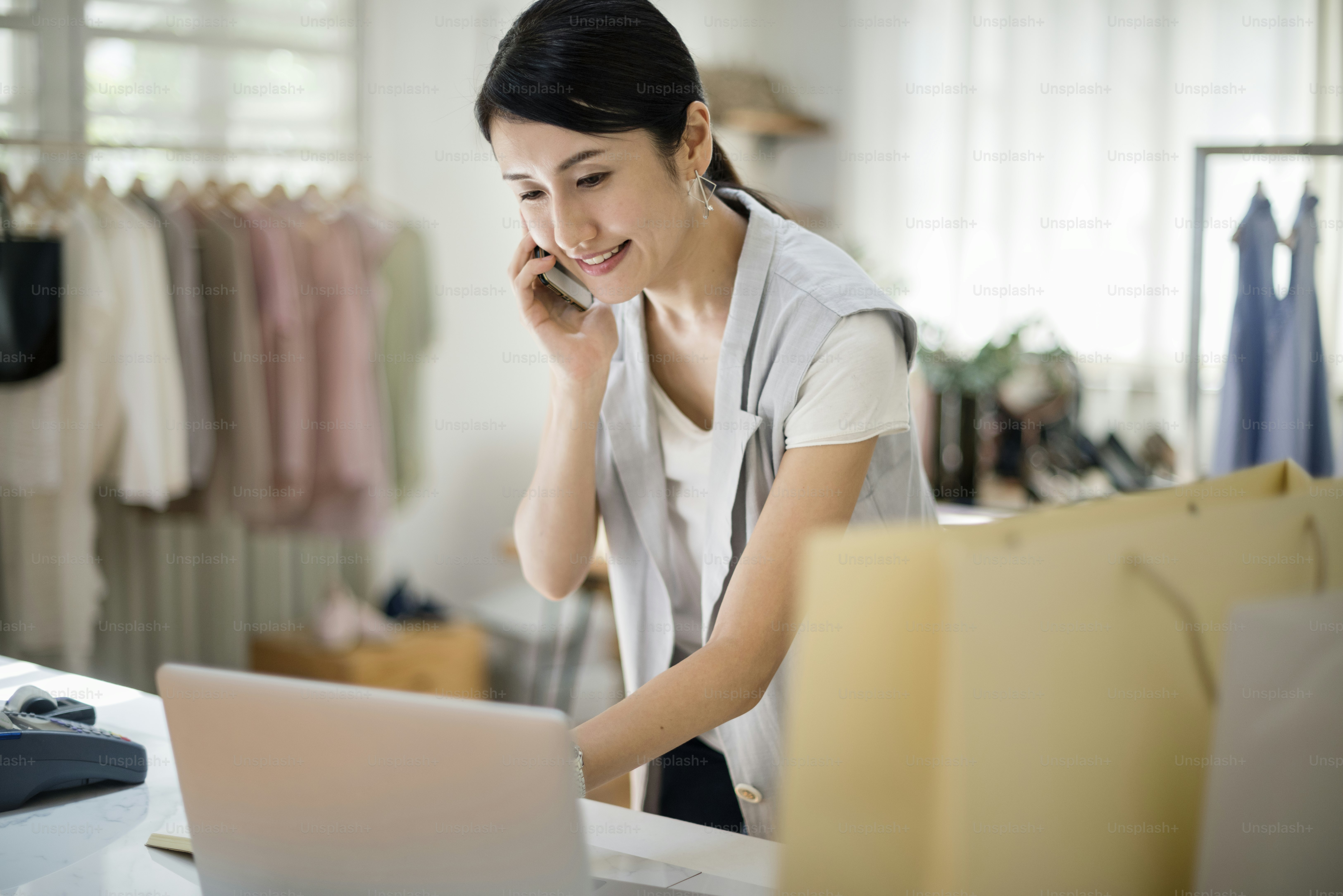Woman working on a project