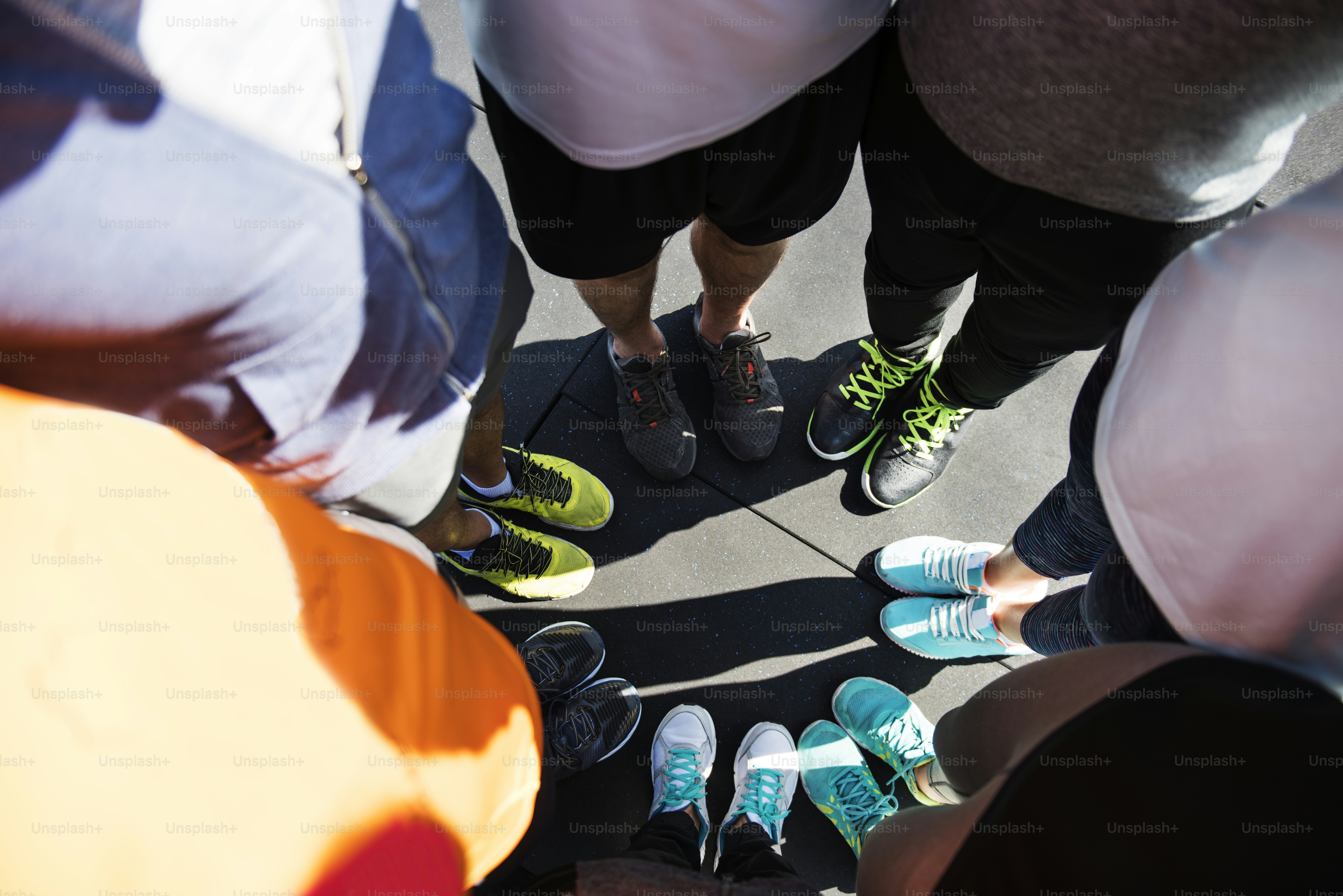 Group of diverse people standing together