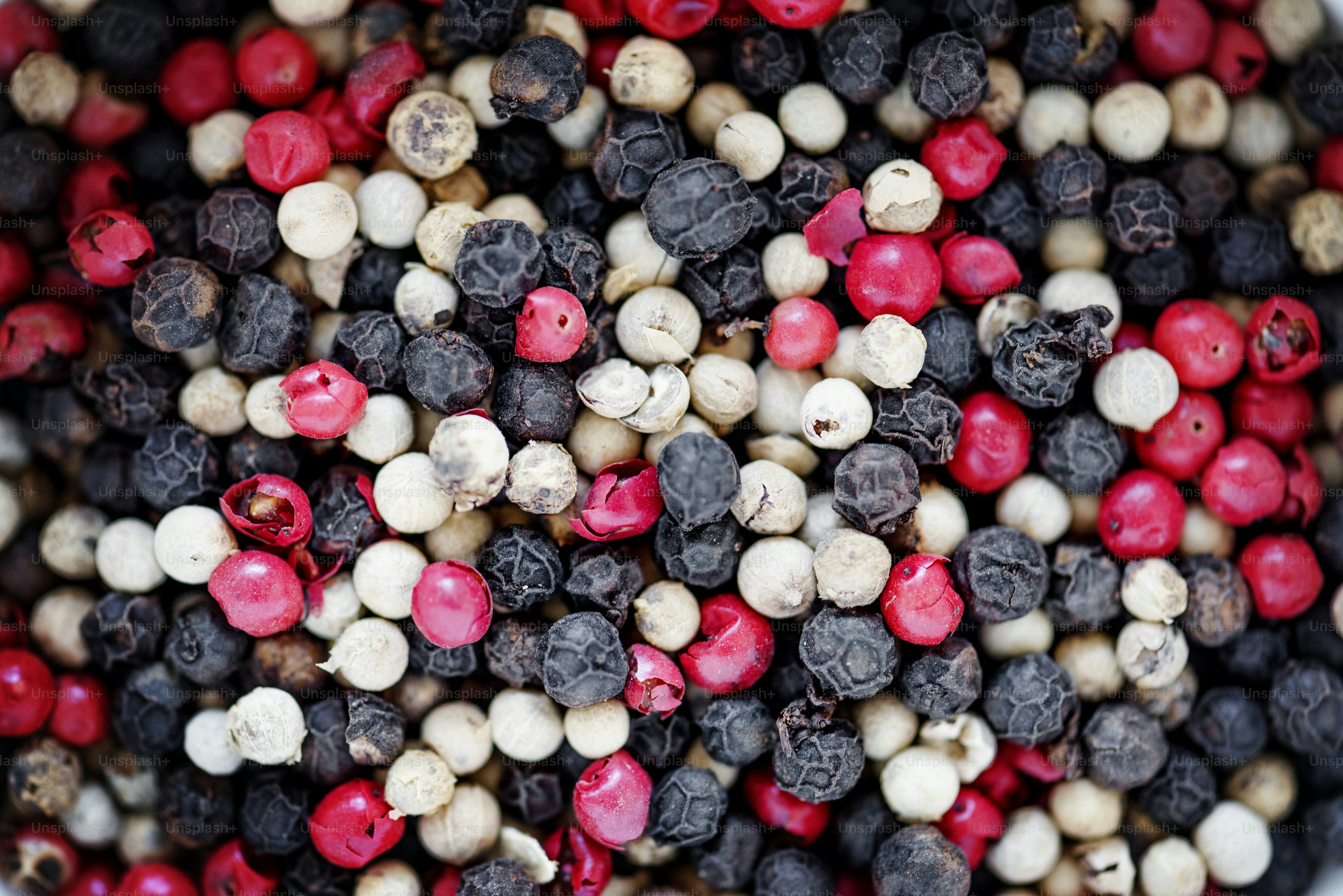 Closeup of peppercorn texture
