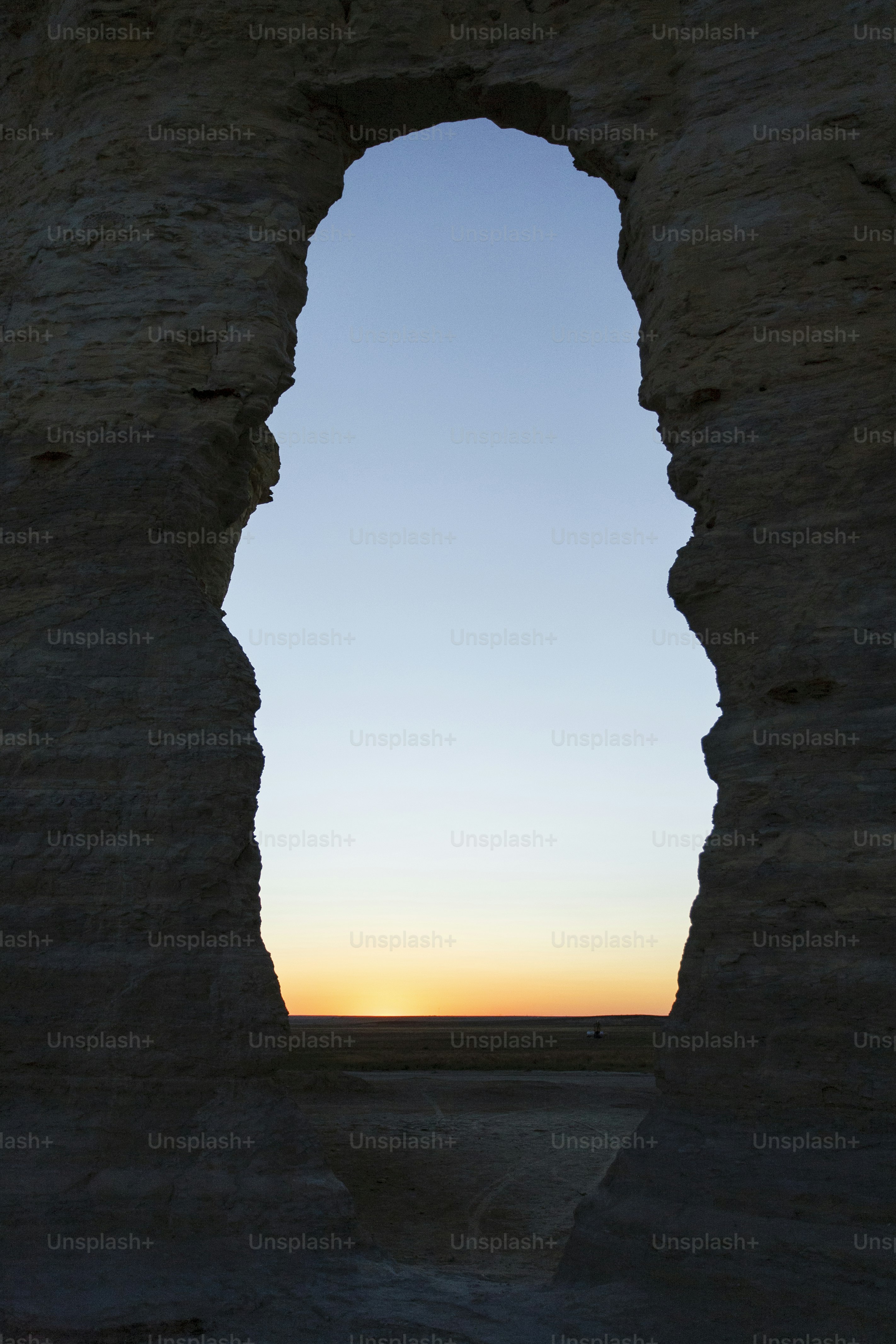 A bela vista de Monument Rocks