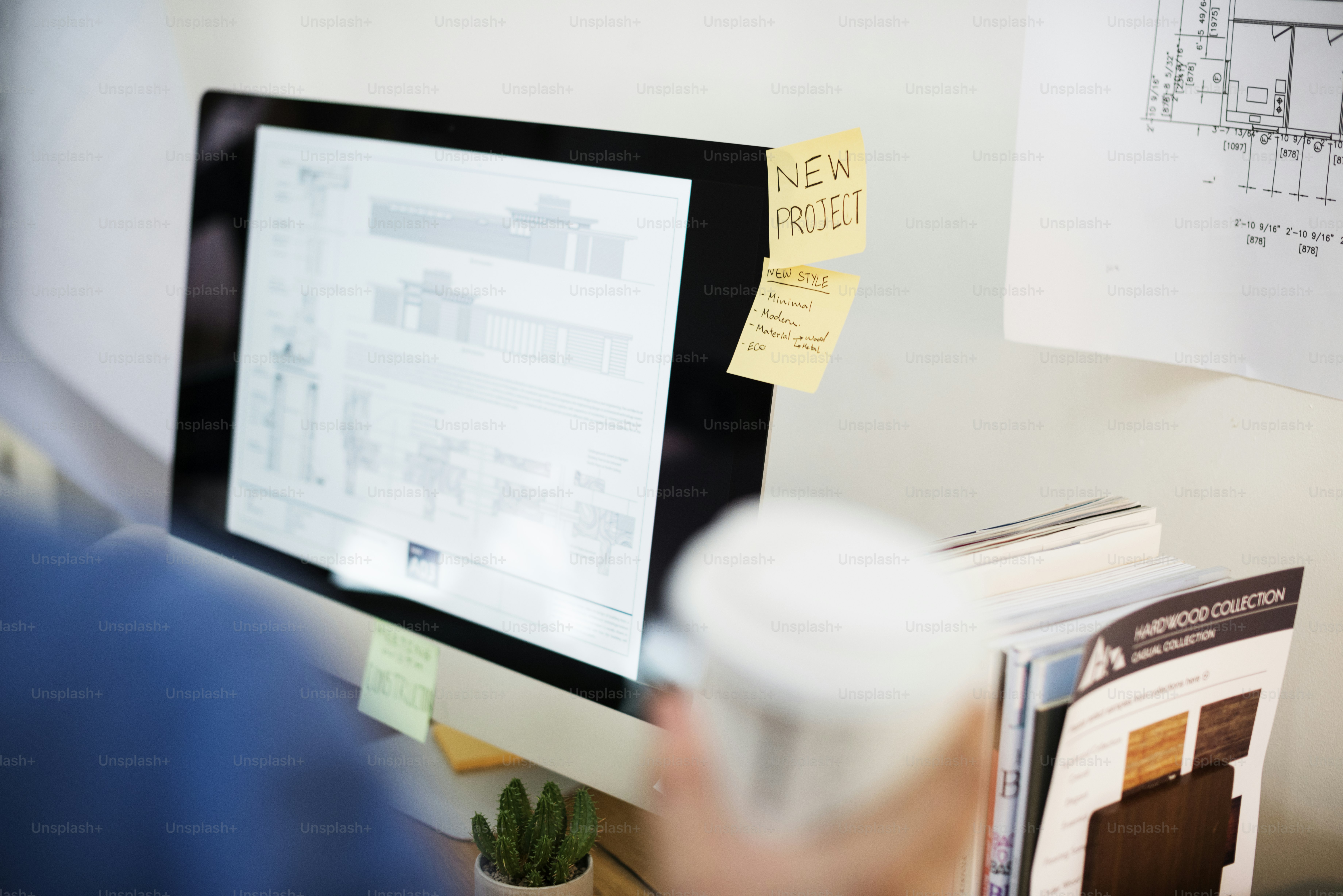 Close up of people working