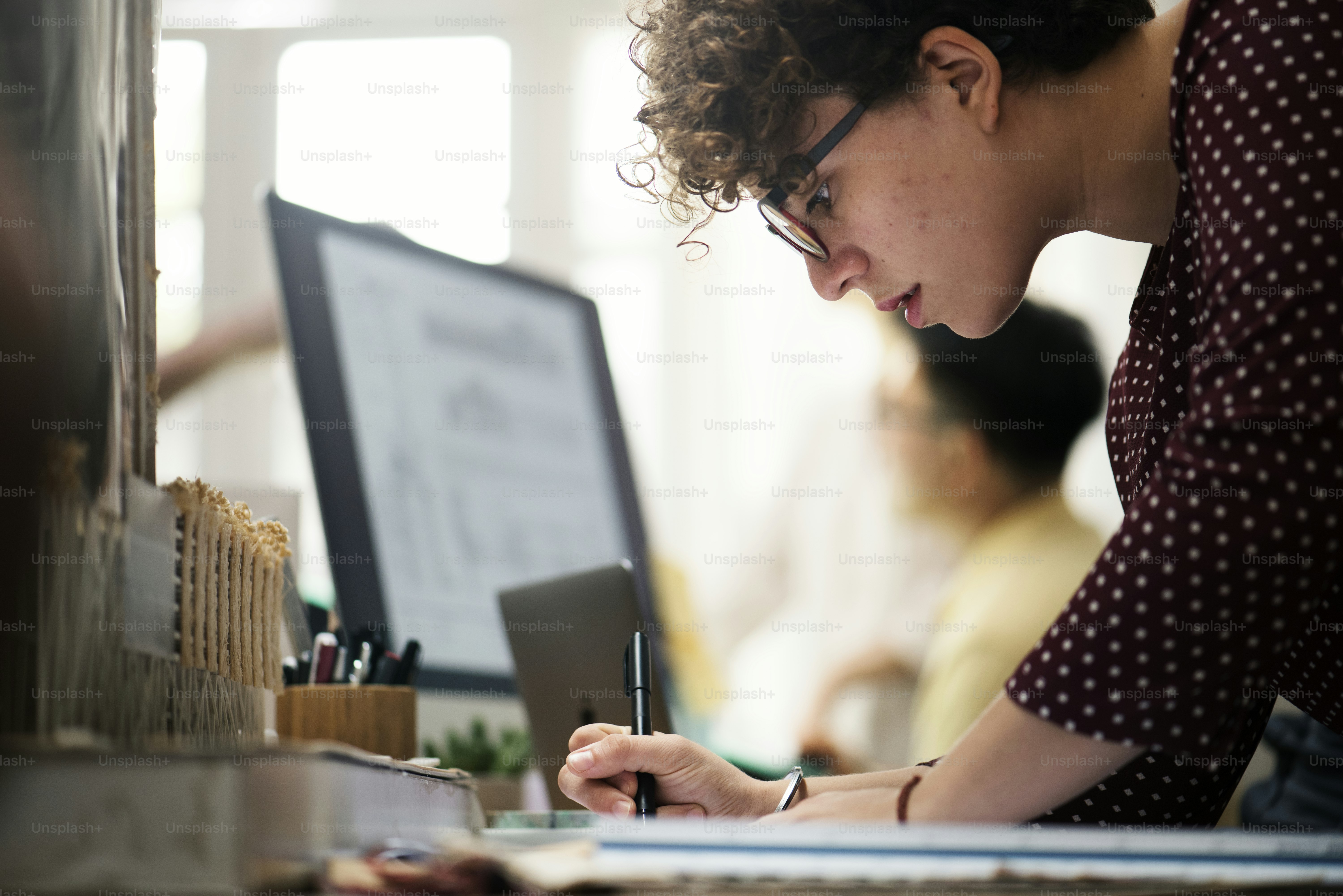 Businesswoman working in office