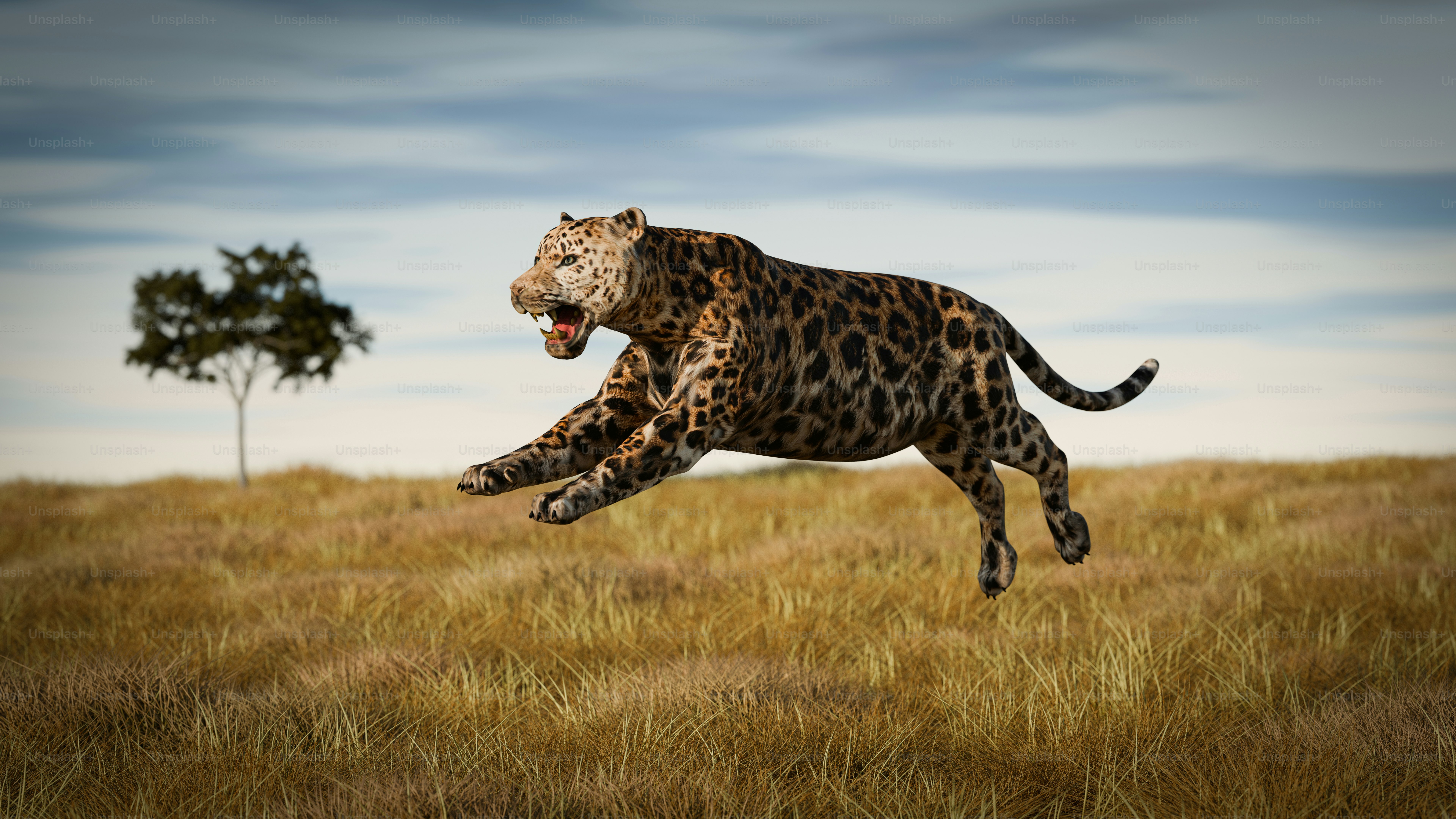 木を背景に野原を走るチーターの写真 – Unsplashの動物の画像