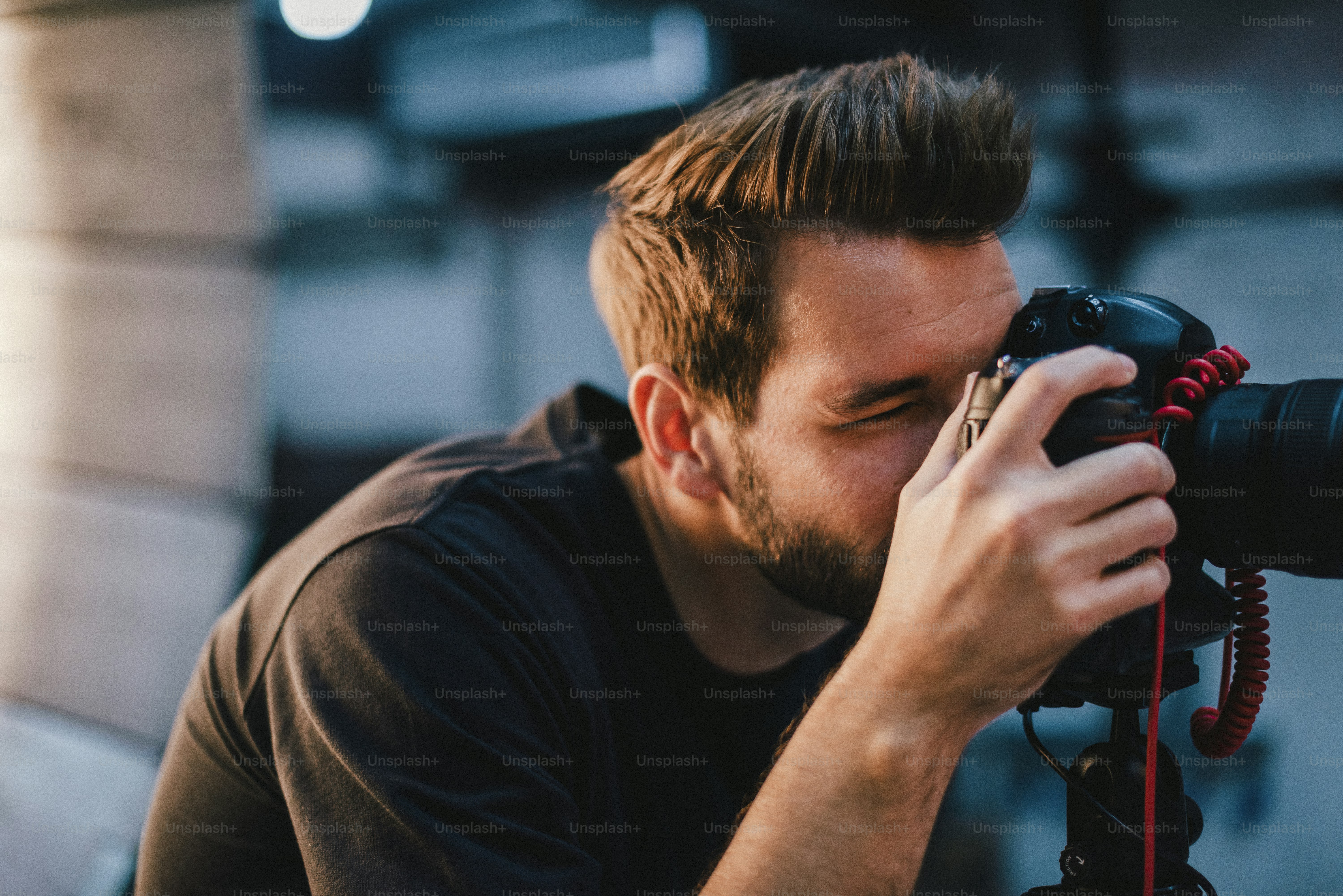Photographer taking a photo with a dslr
