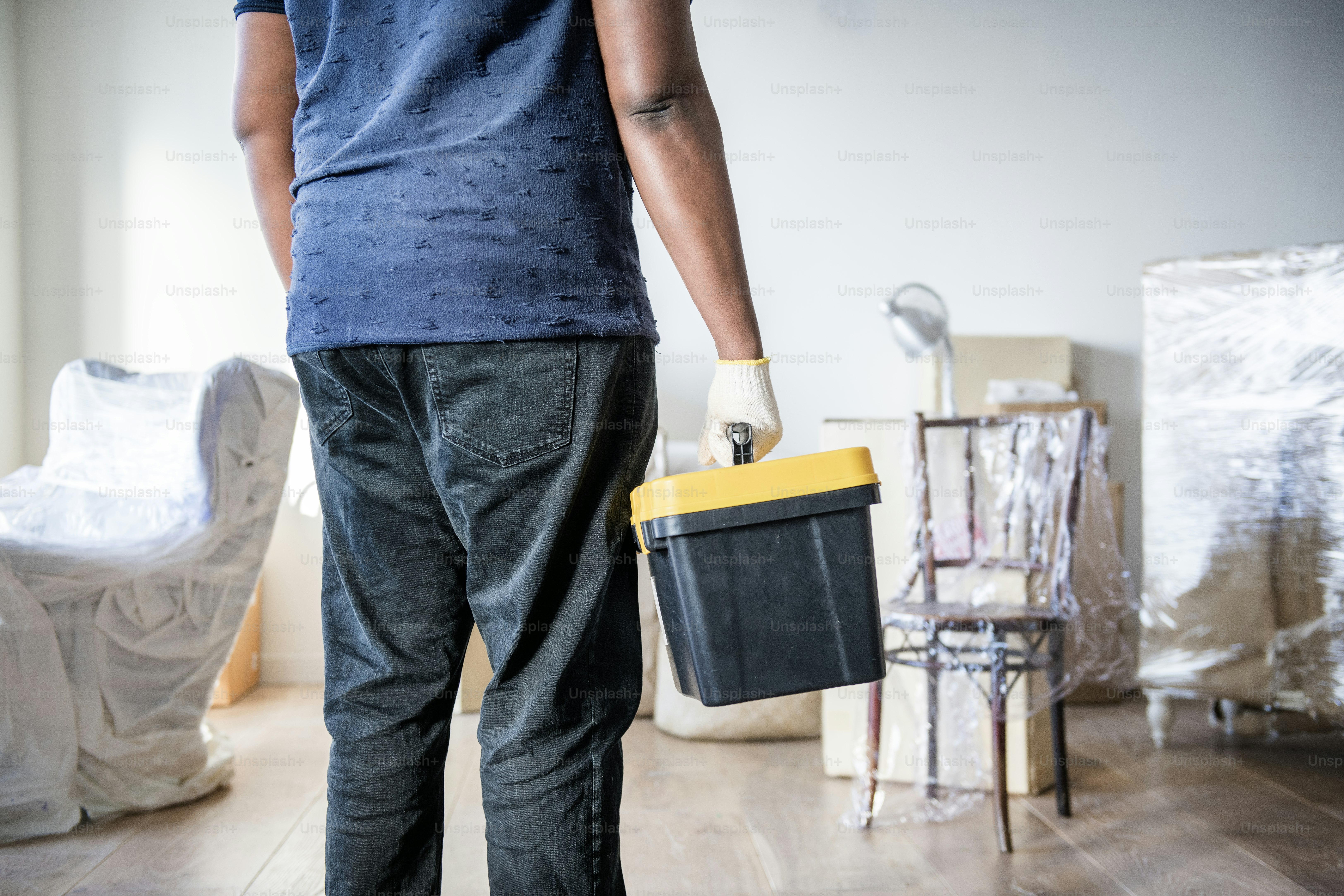 People renovating the house concept