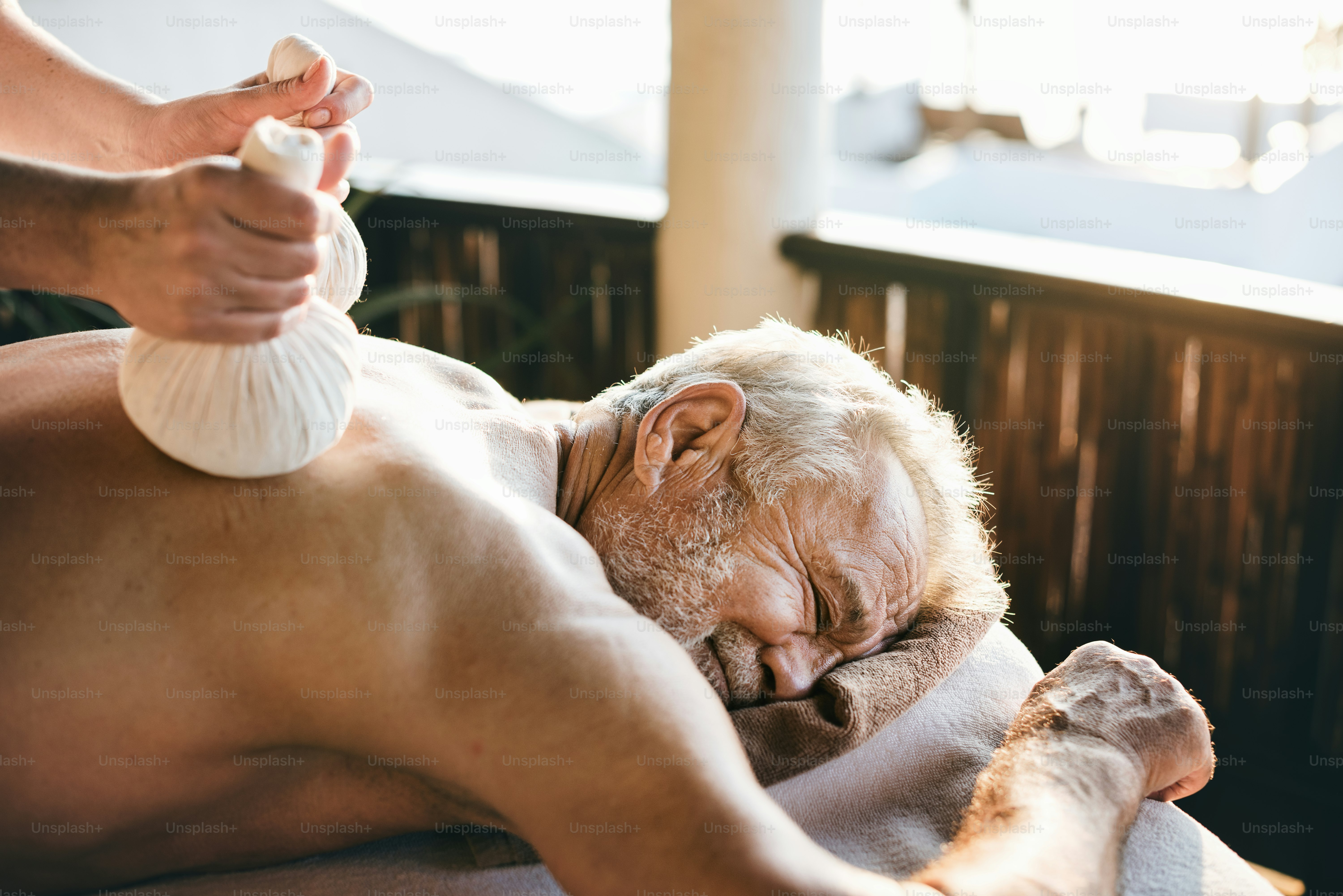 Massage therapy session for relaxation