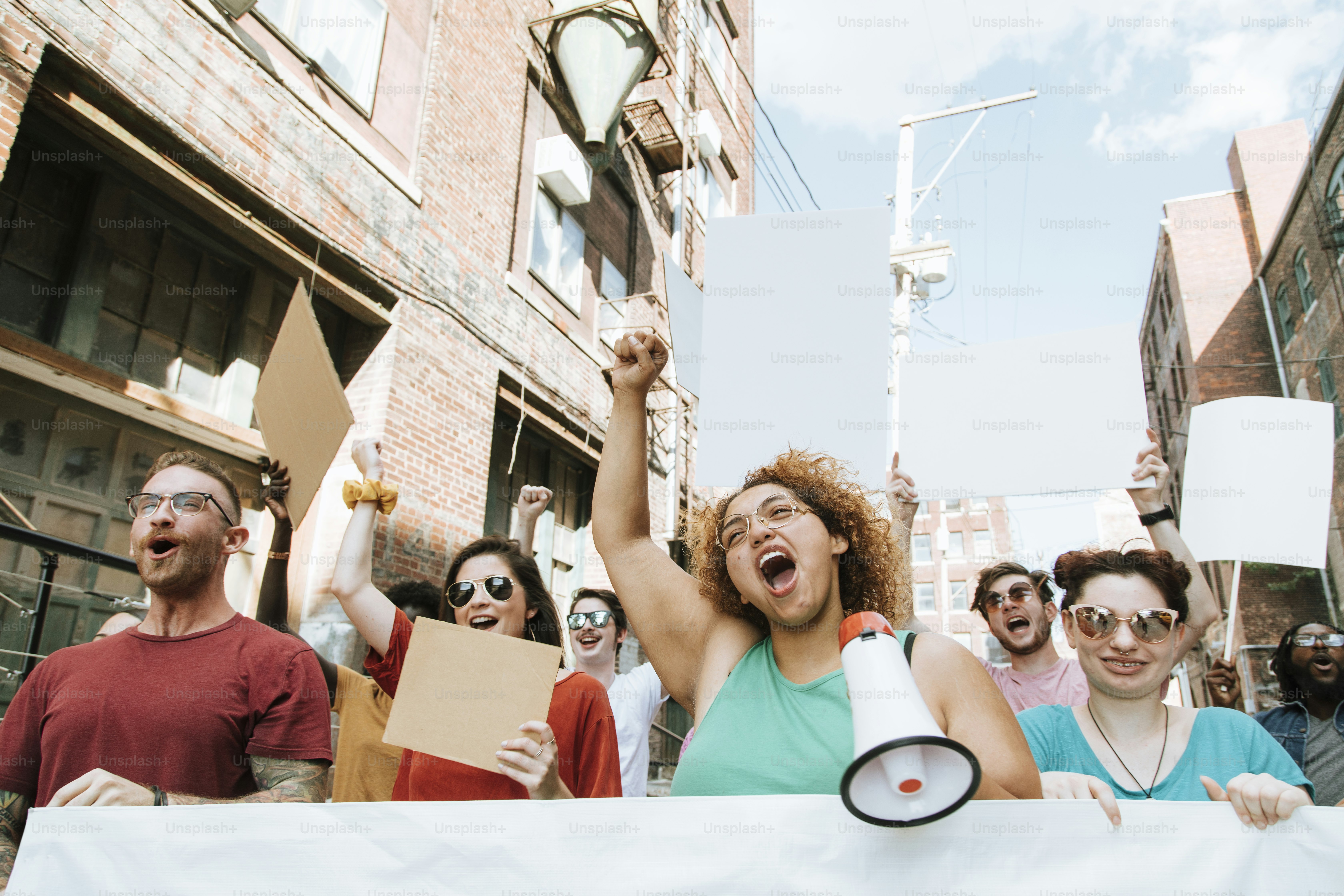 Feminists fighting for women's rights