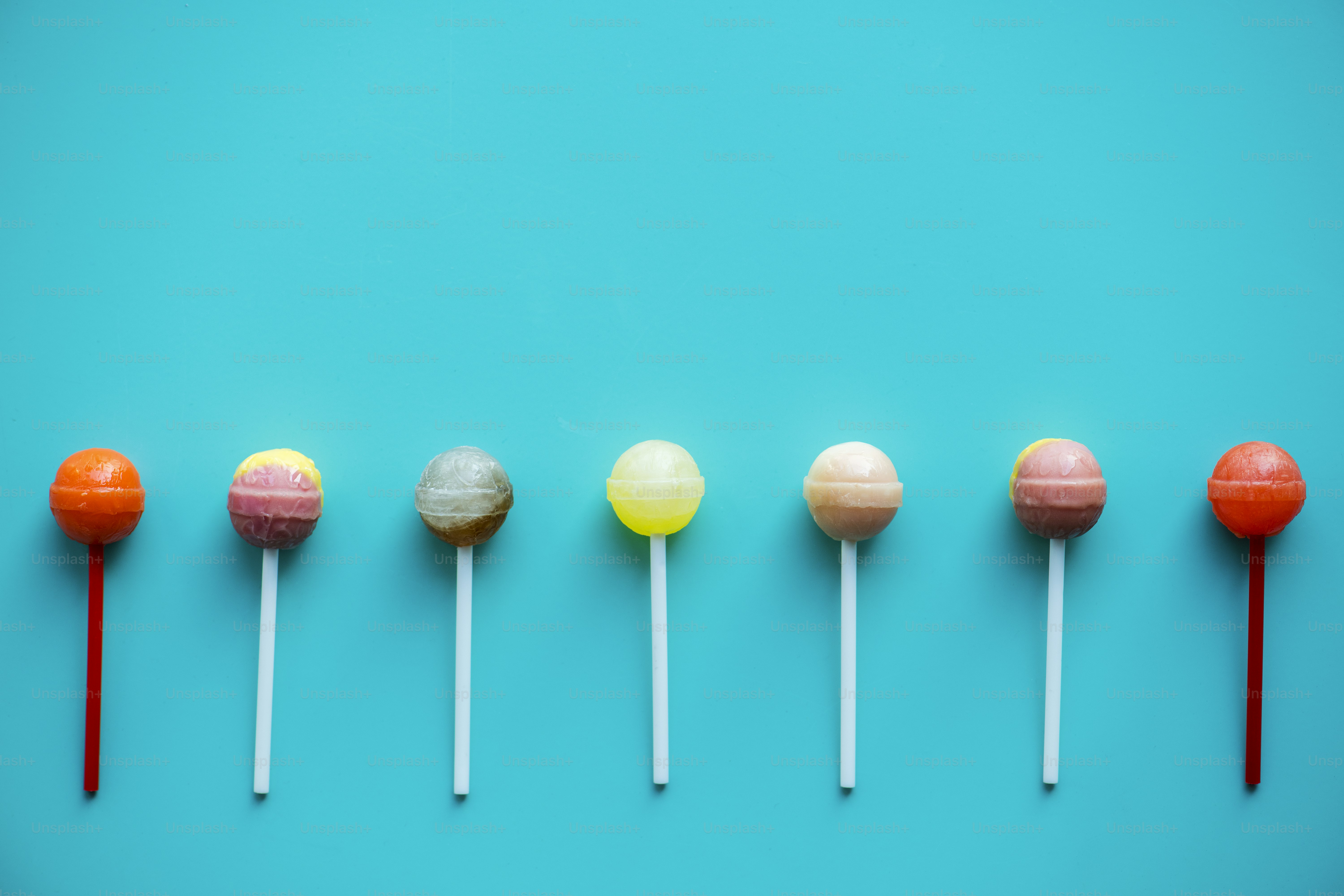 Peletakan lolipop datar terisolasi