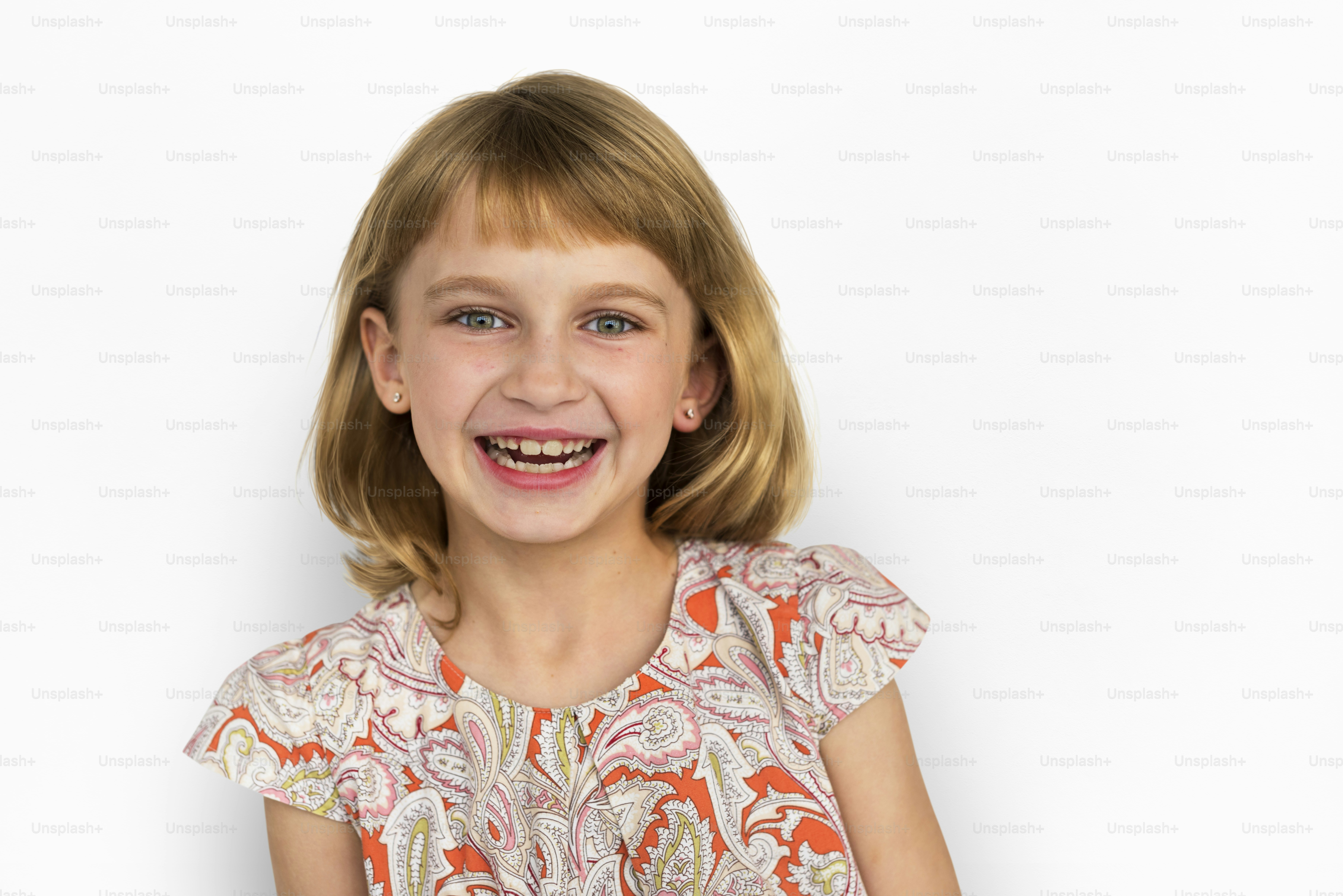 Cheerful Kid Have Fun Smiling Concept