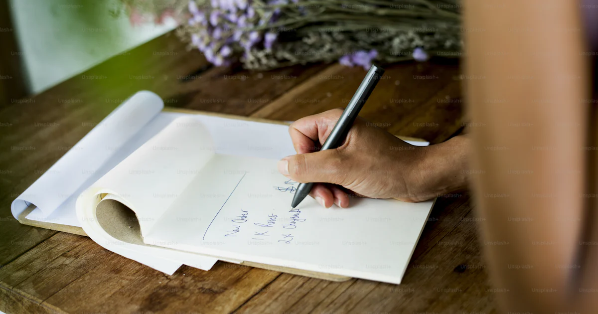 Closeup of hand taking note photo – Business Image on Unsplash