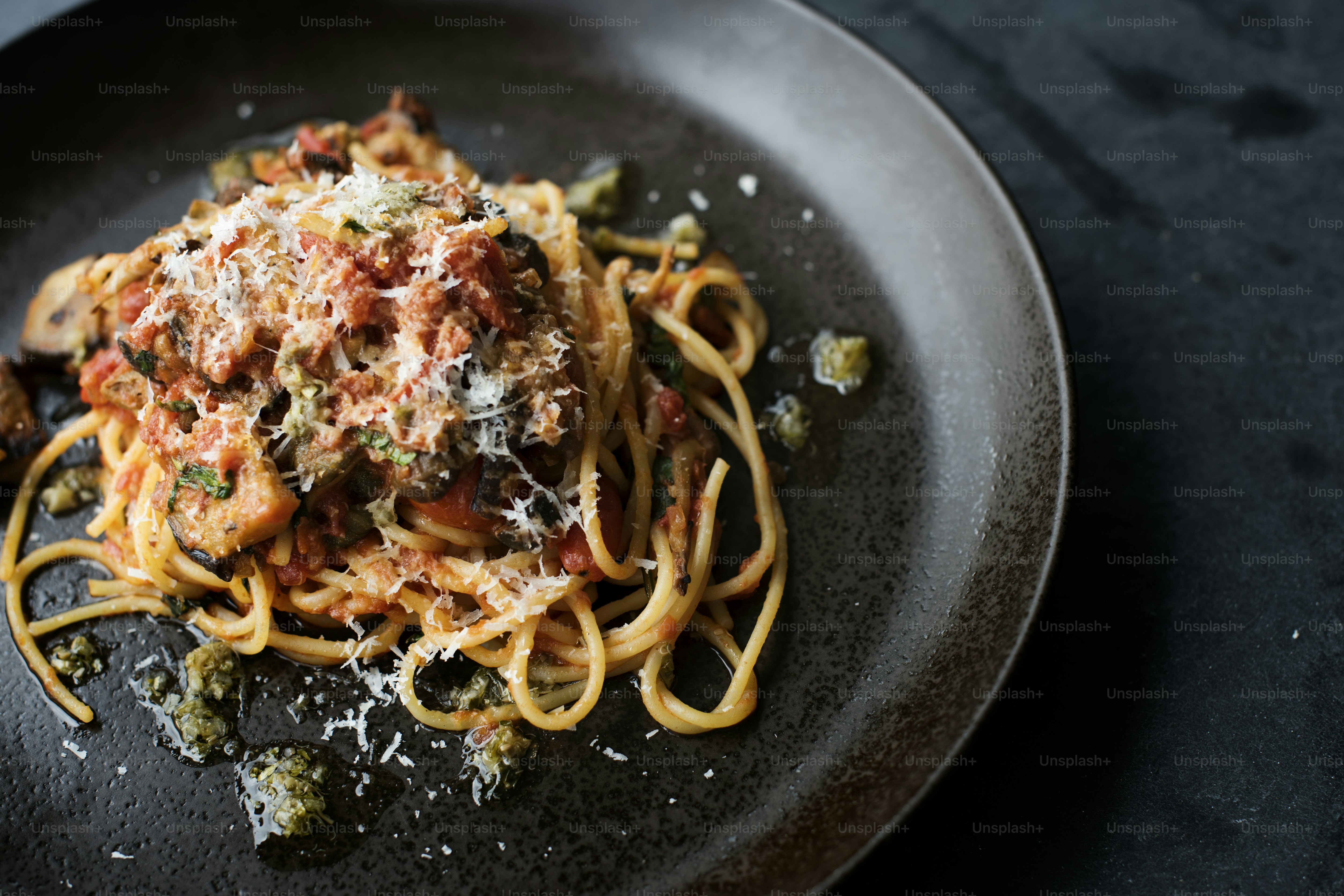 Ingredienti Hamemade Spaghetti piatto di pasta