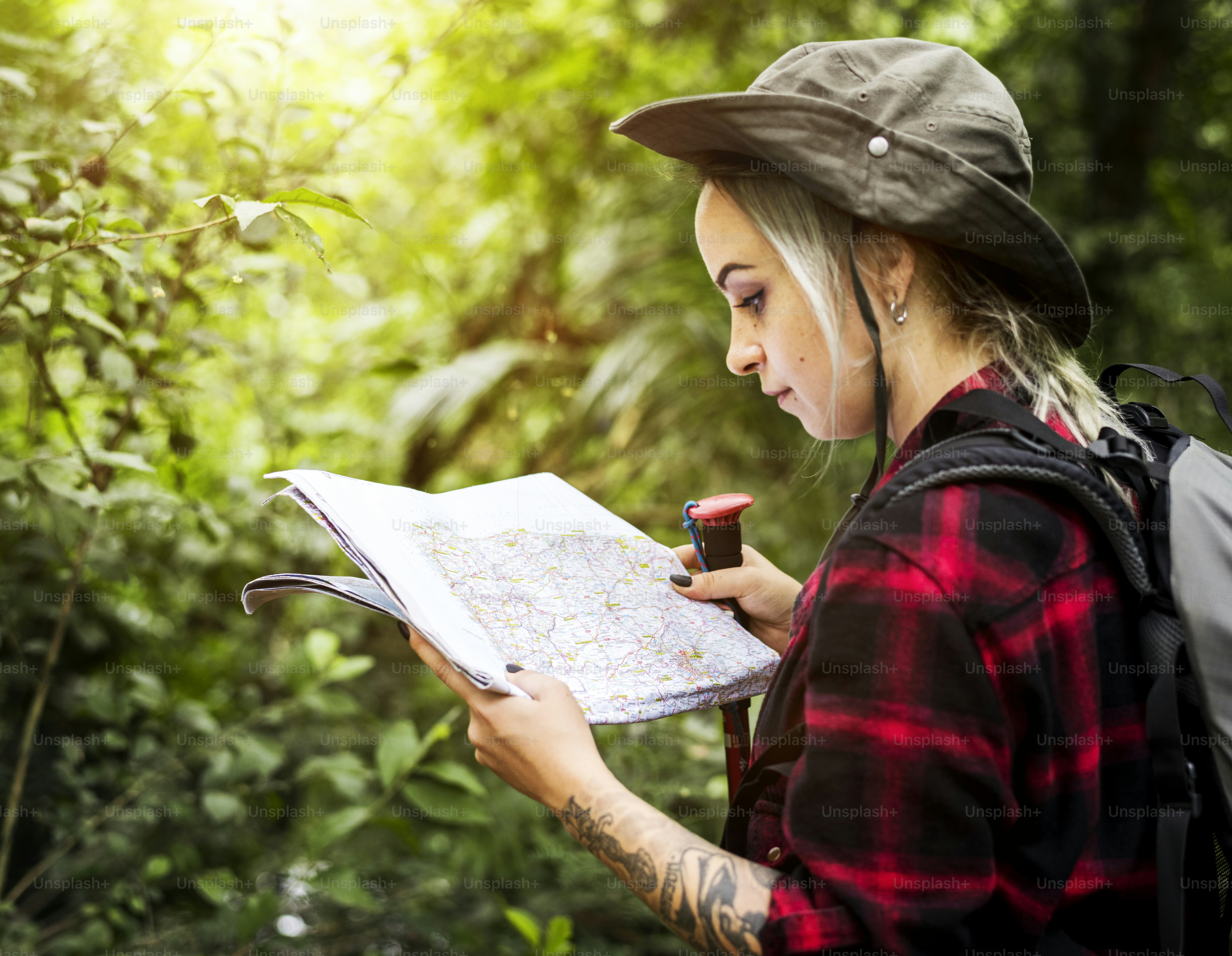 Person journaling or sketching outdoors in nature surrounded by trees and sunlight, peaceful atmosphere