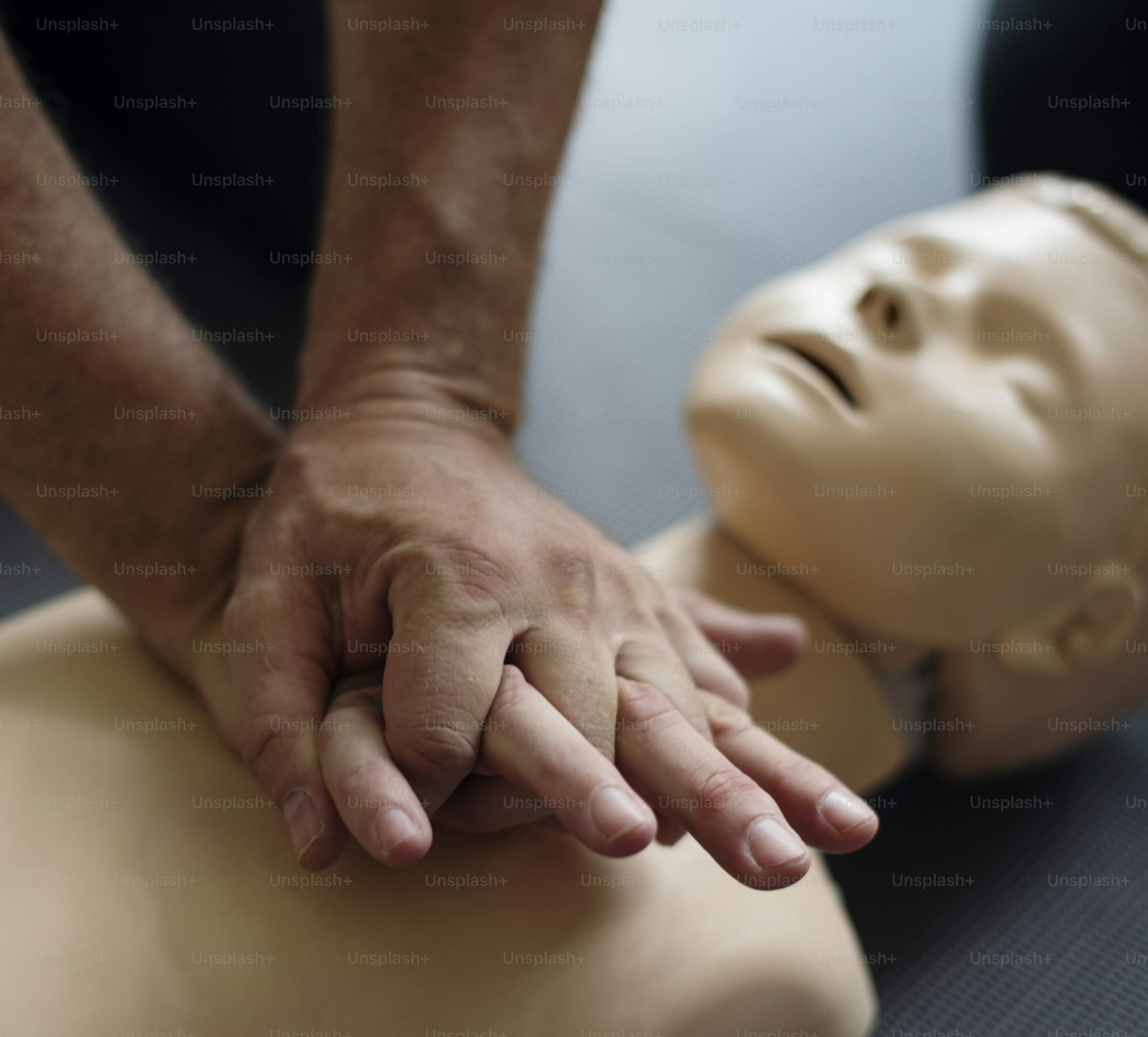 CPR First Aid Training Concept