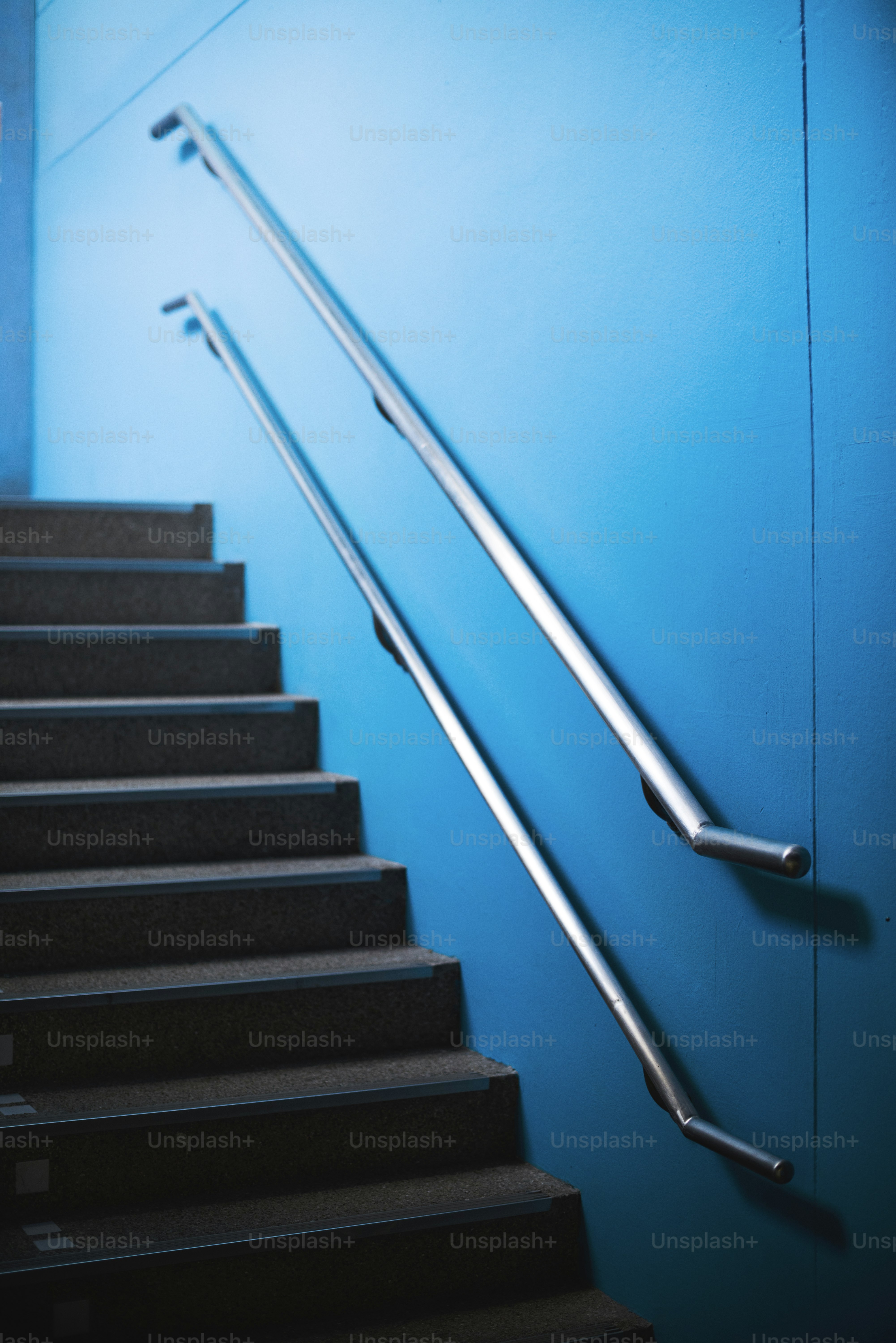 Staircase steps in the building