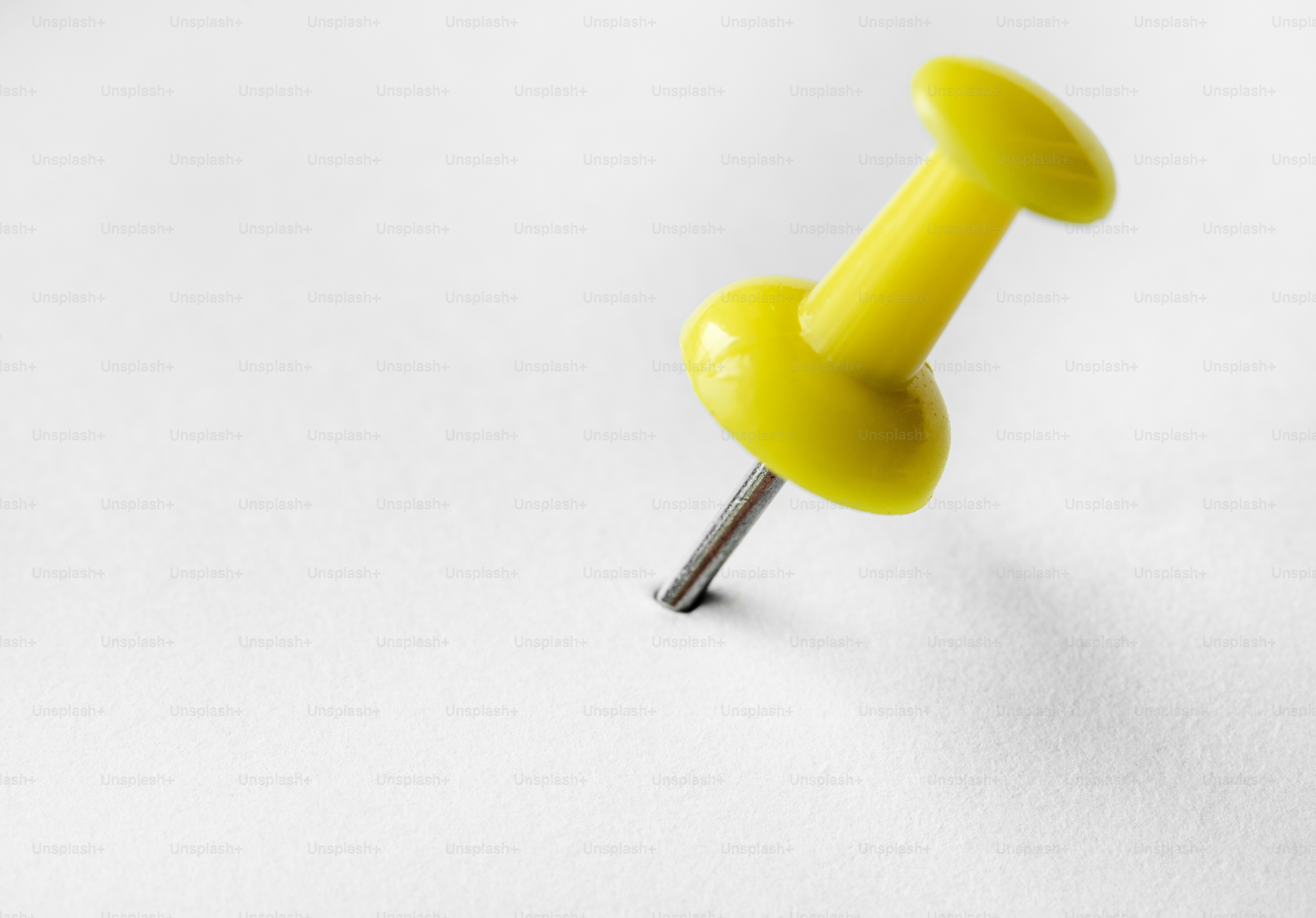 pin kuning di makro papan