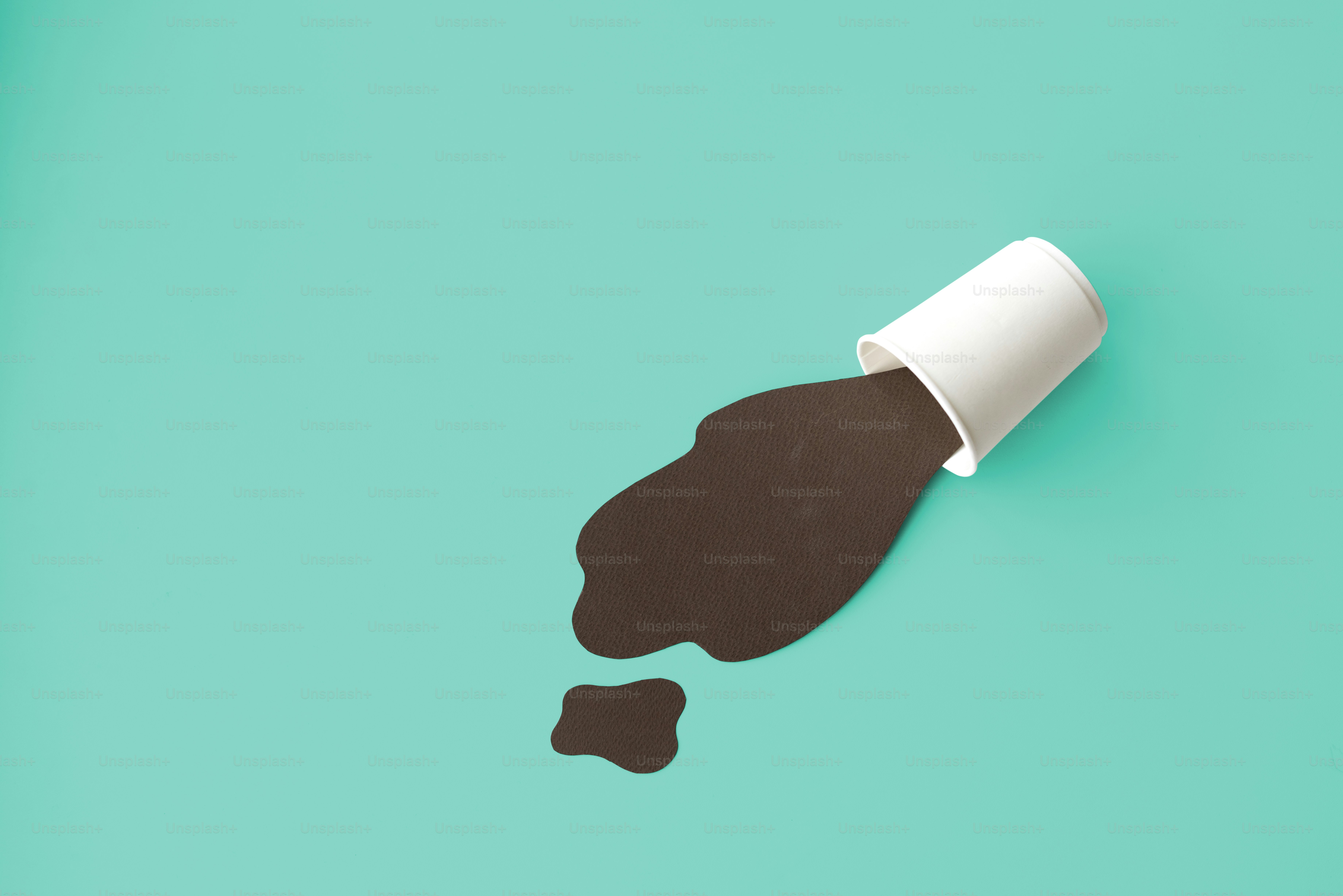 Spilled Splash Smudge Sloppy Stain Wet Beverage Concept