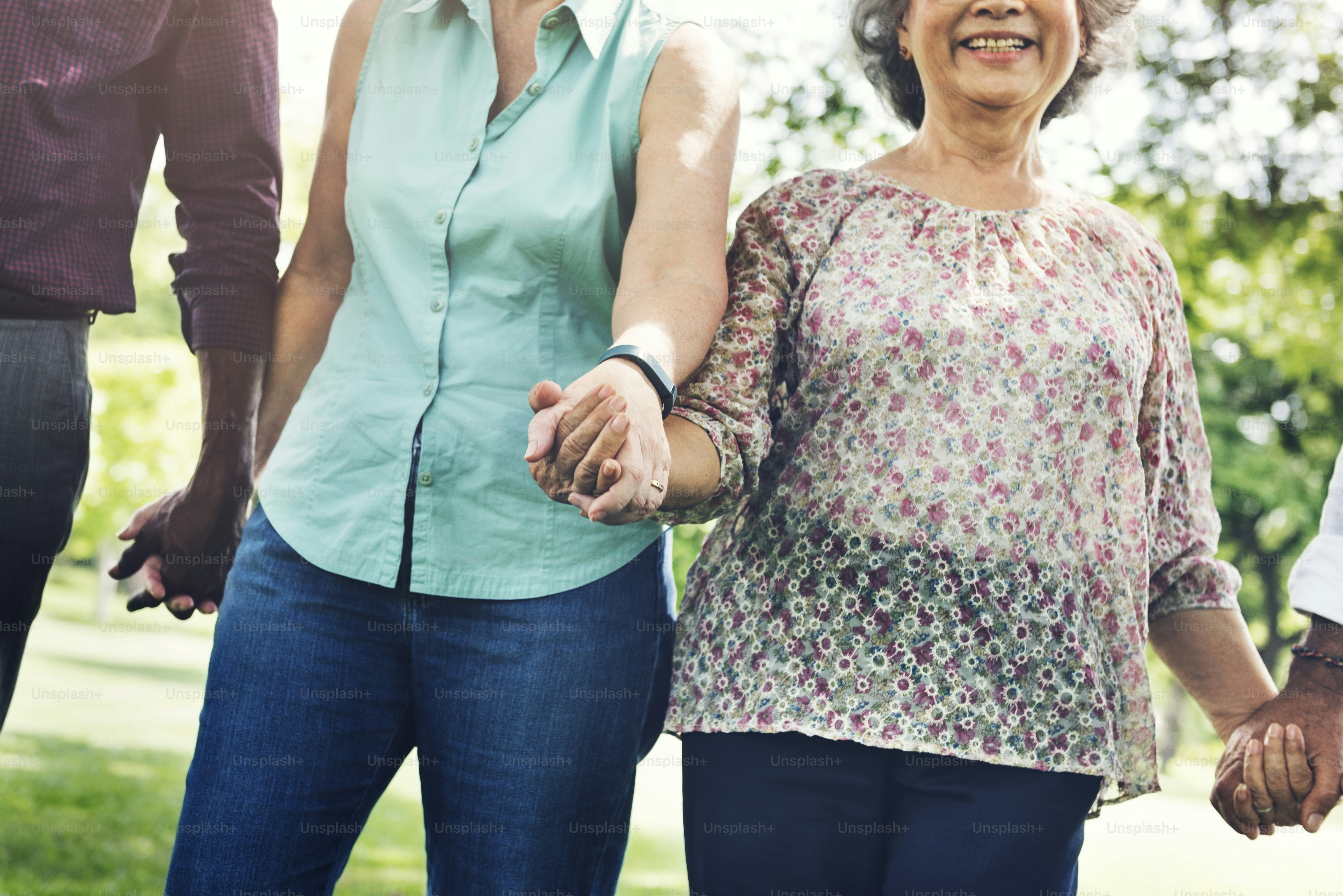 Group of Senior Retirement Friends Happiness Concept photo – Outdoor ...