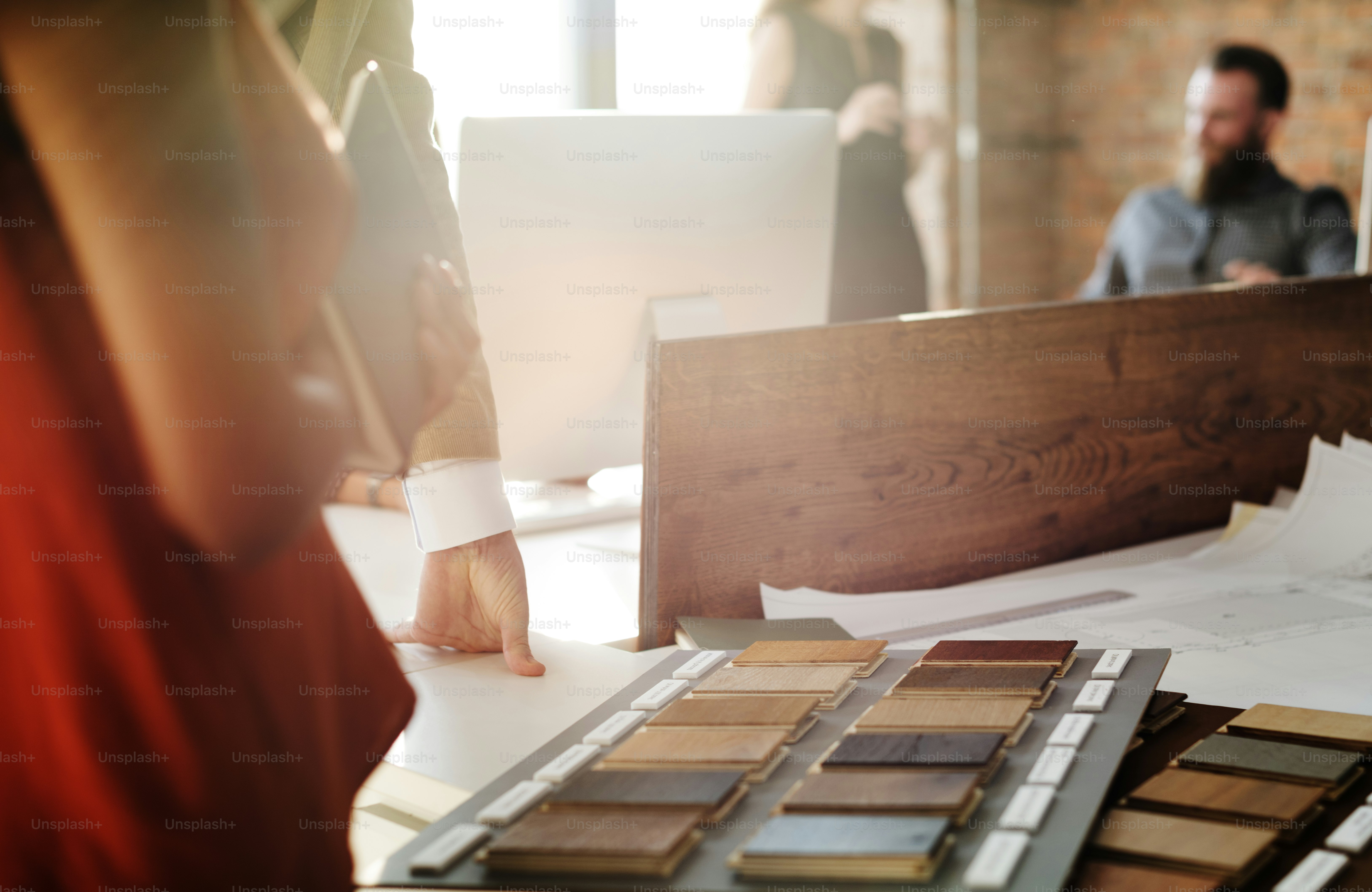 Design Team Busy Working Talking Concept photo – Interior design Image ...