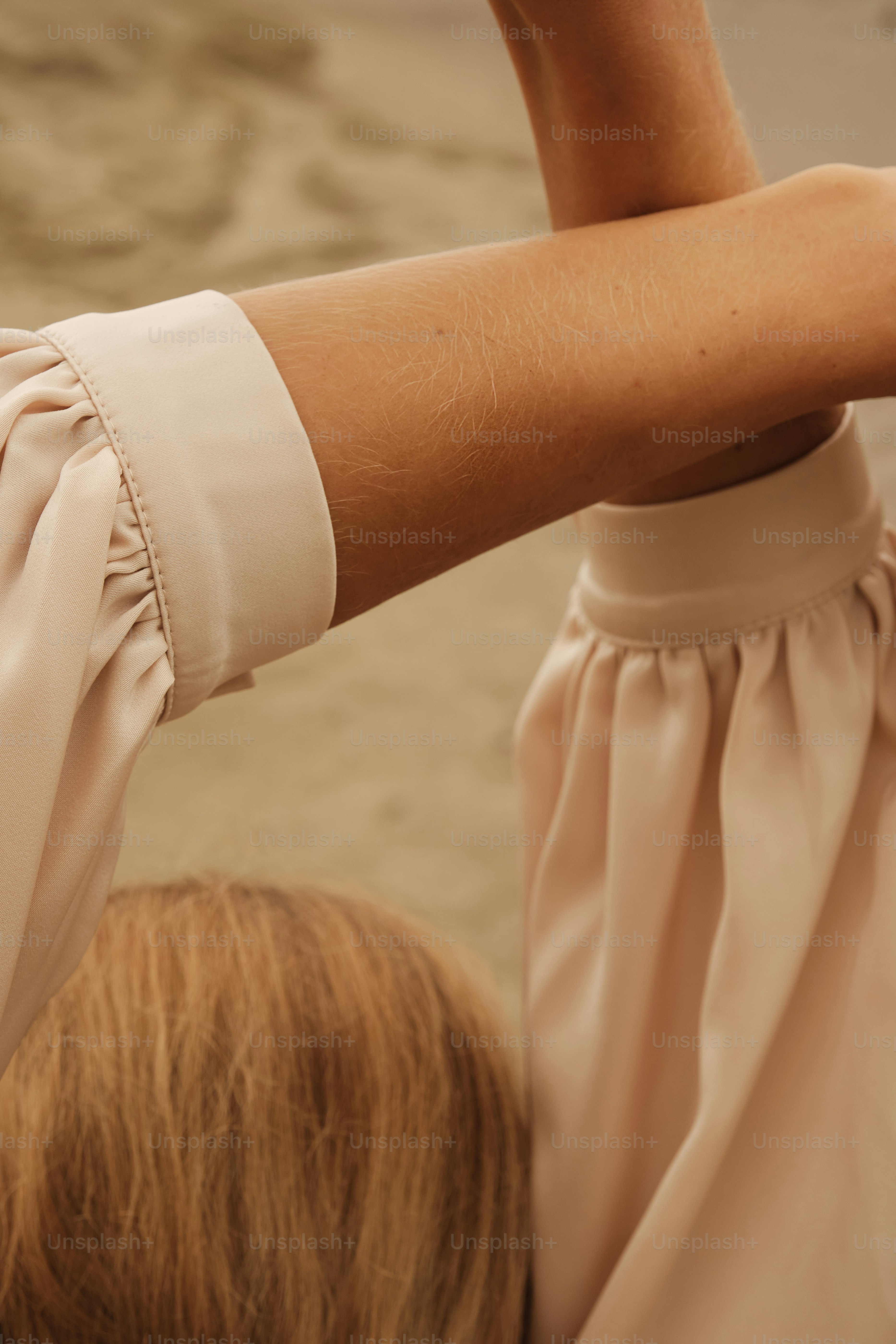 A close up of a person wearing a dress
