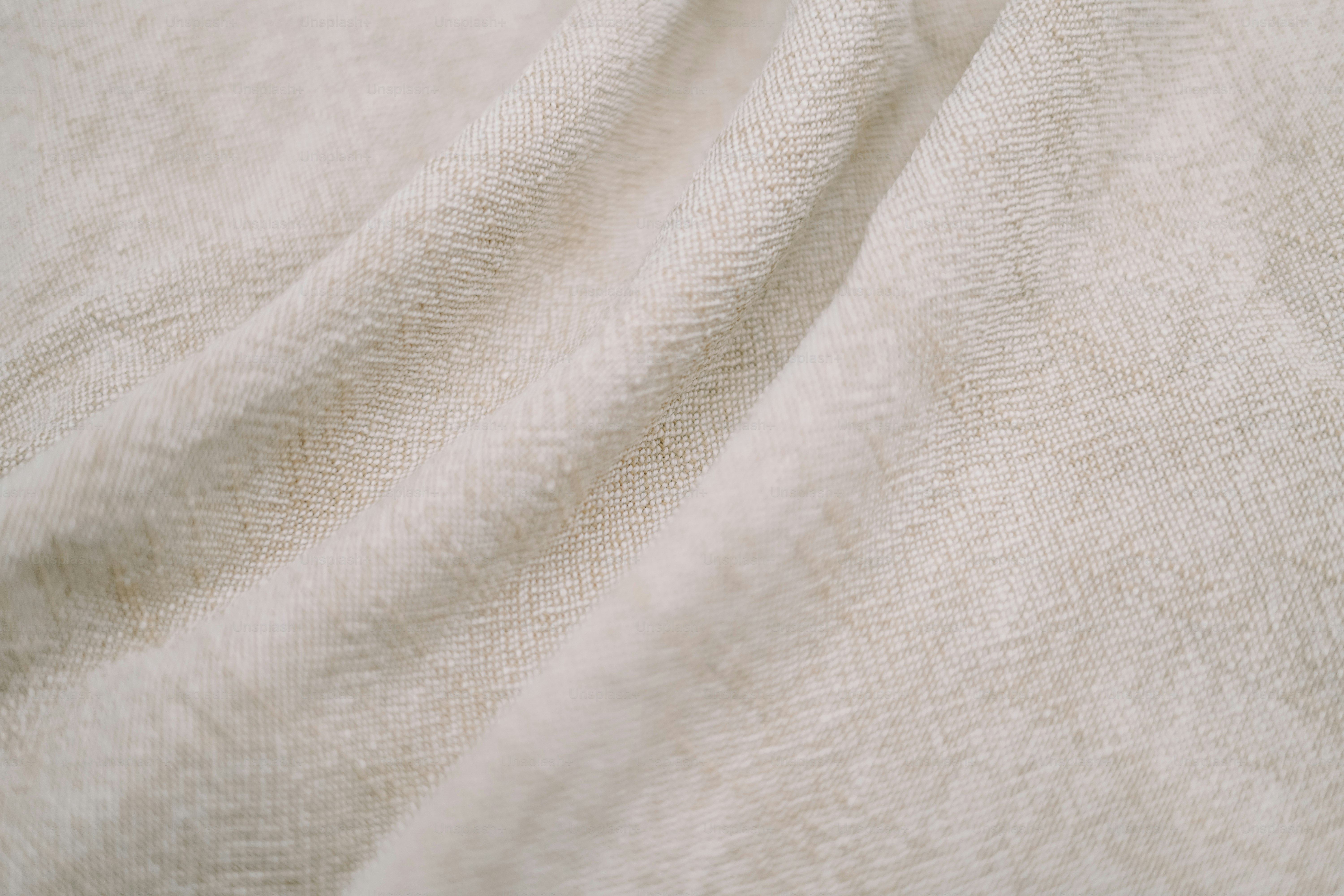 A close up view of a white blanket