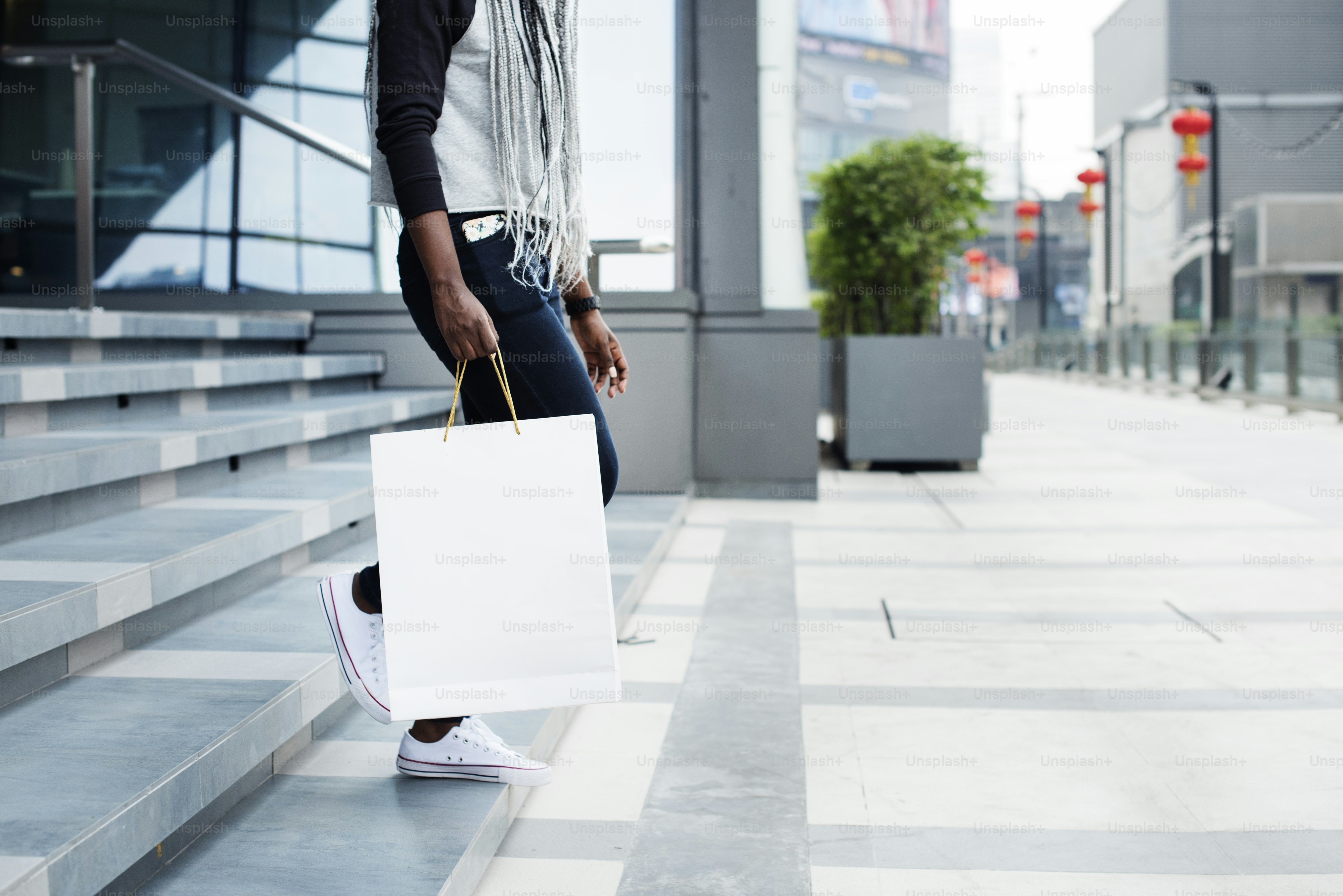 Woman enjoy shopping