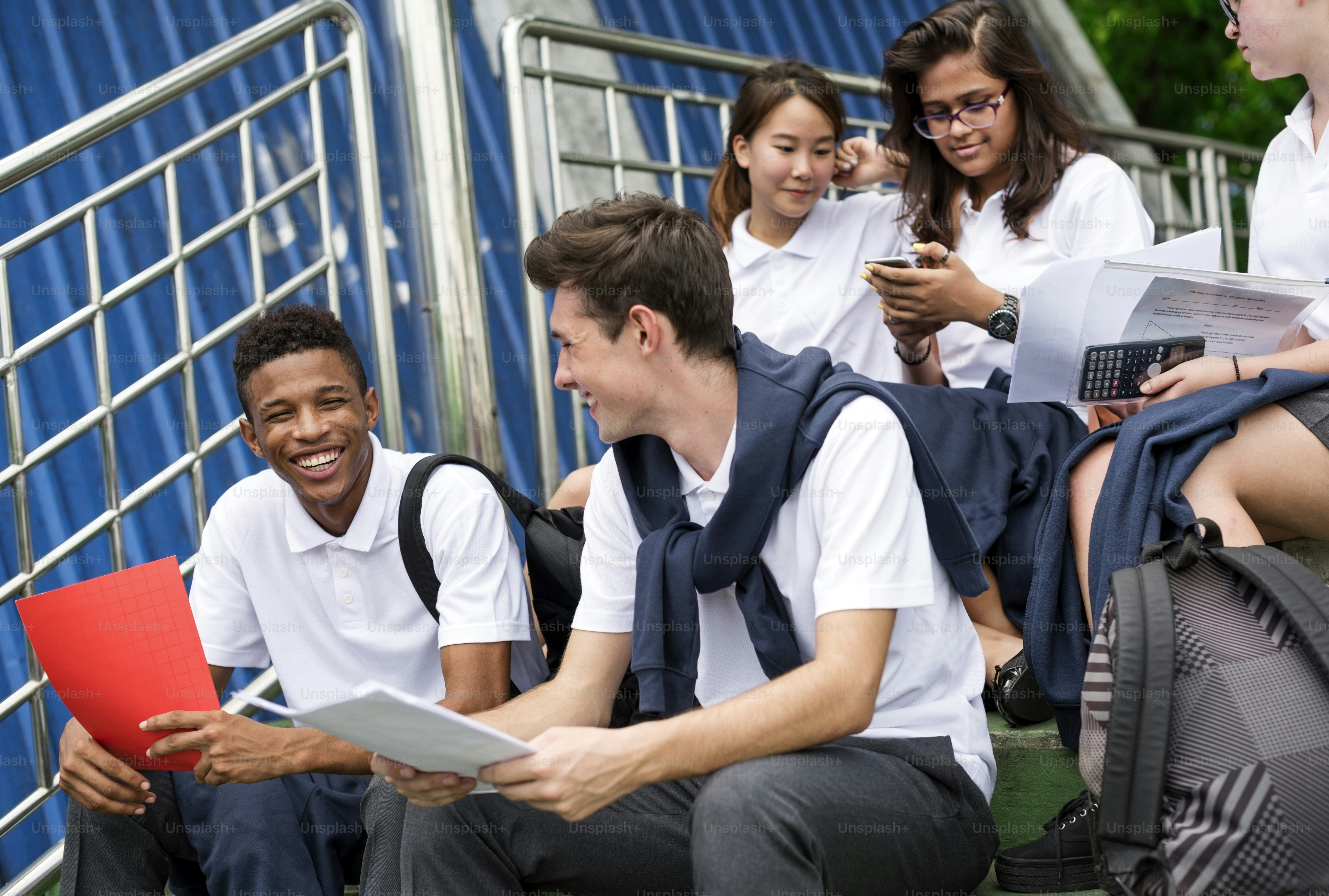 Diversity Students Friends Happiness Concept