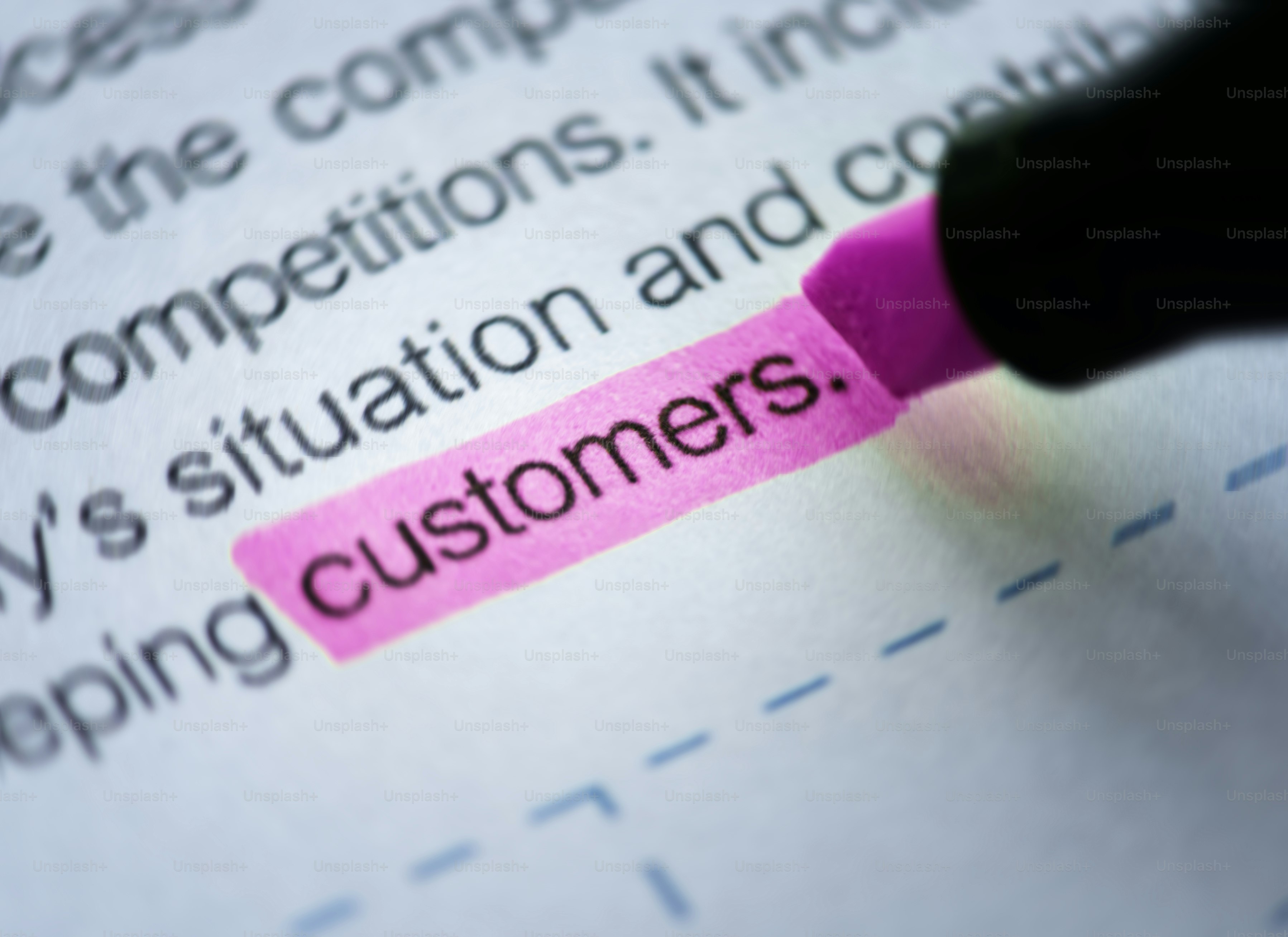 Closeup of color highlighter stationery