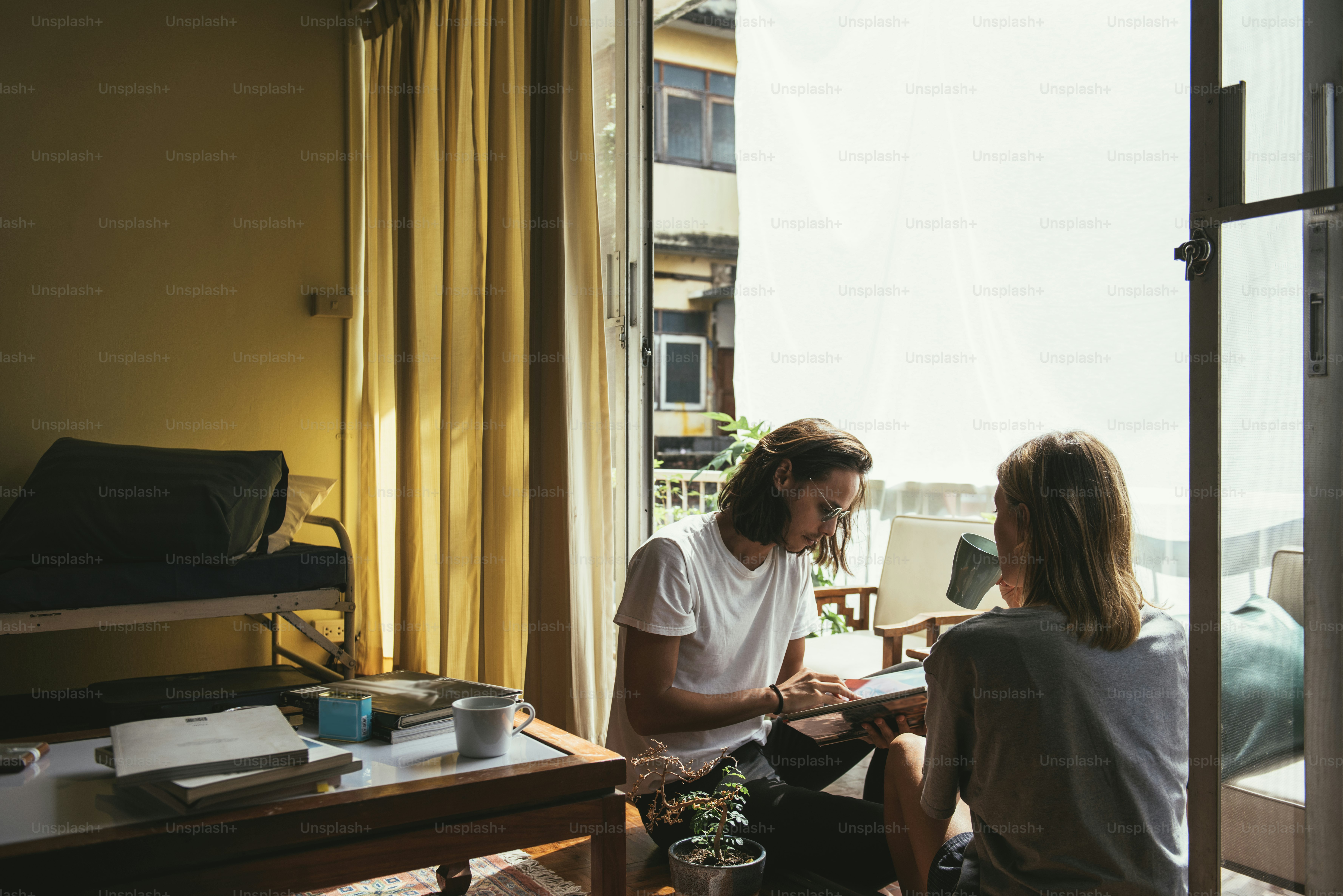 Lovely couple spending quality time together