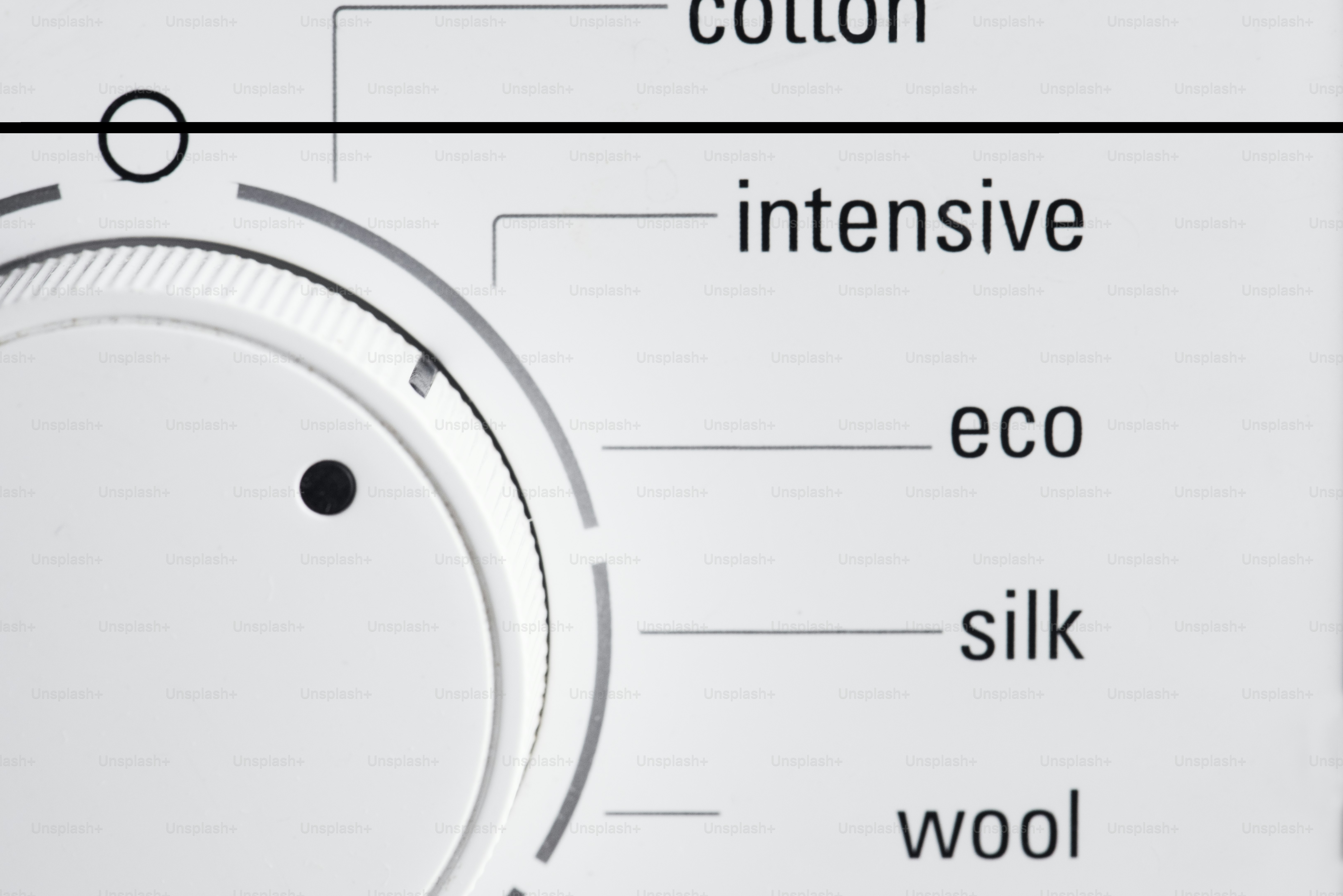 Closeup of clothes dryer