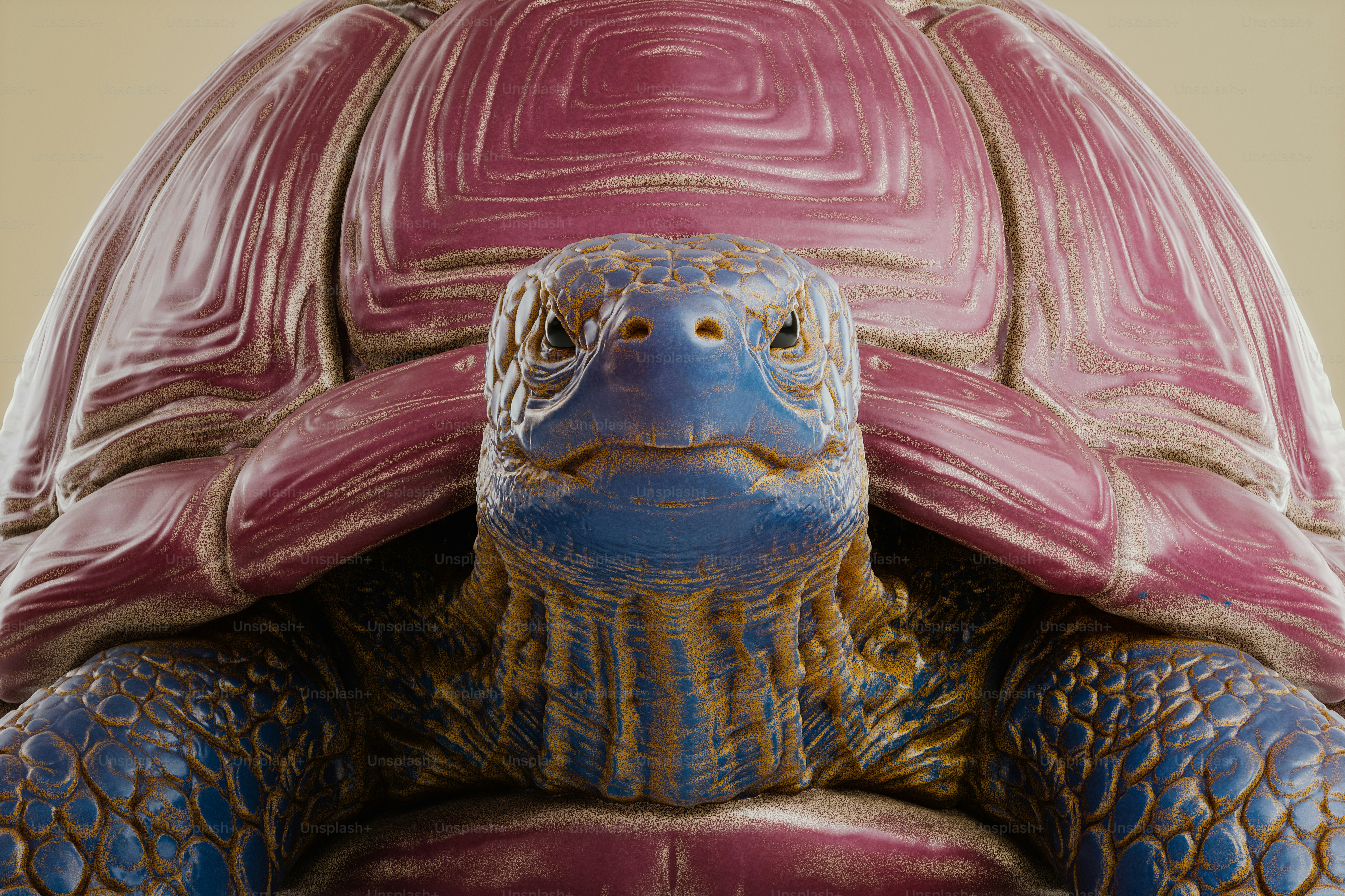 A close up of a statue of a turtle