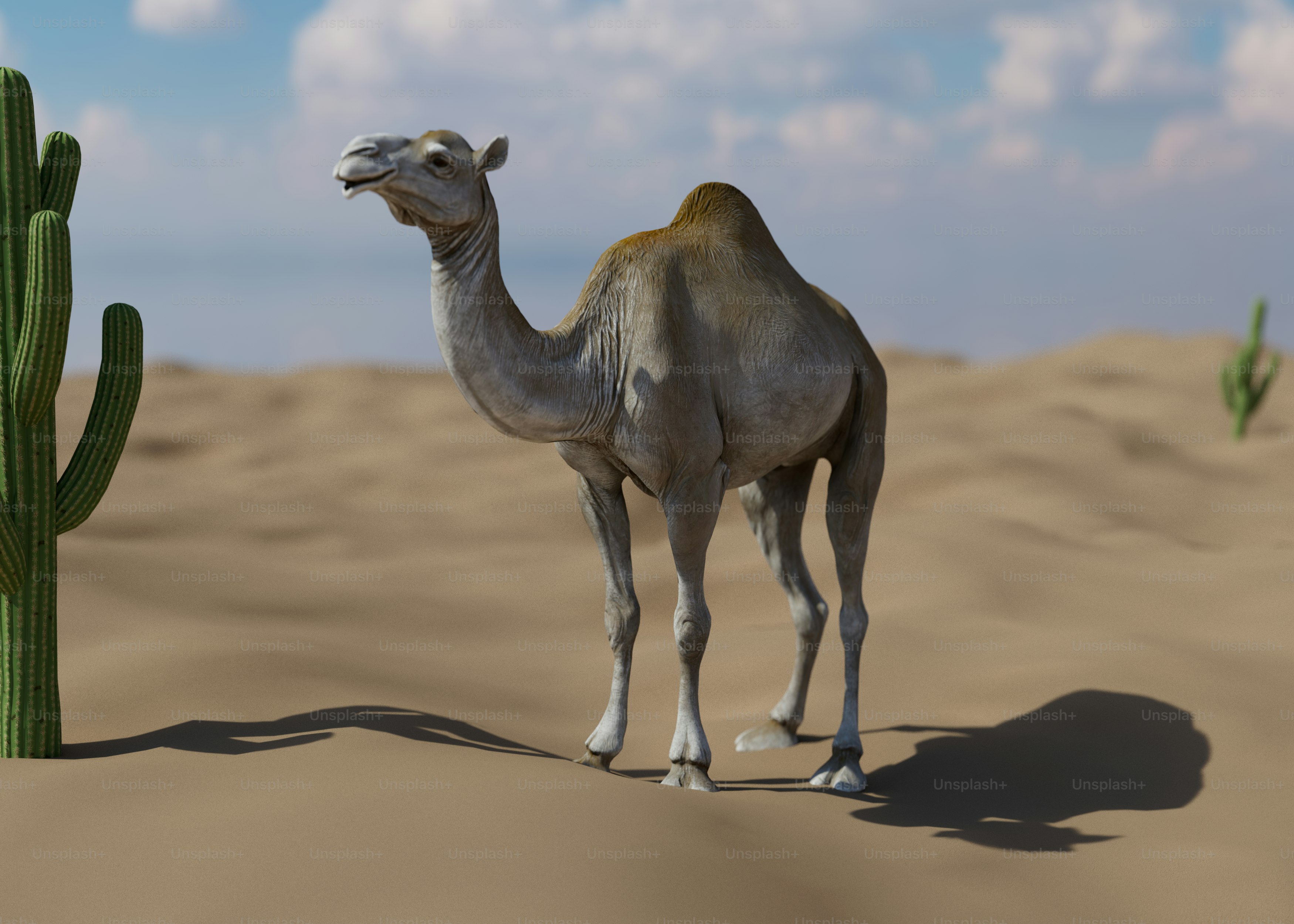 大型ガラス細工　砂漠のラクダ人形オブジェ　重厚なガラス製品　エジプト砂漠 大型ガラス細工砂漠のラクダ人形オブジェ重厚なガラス製品